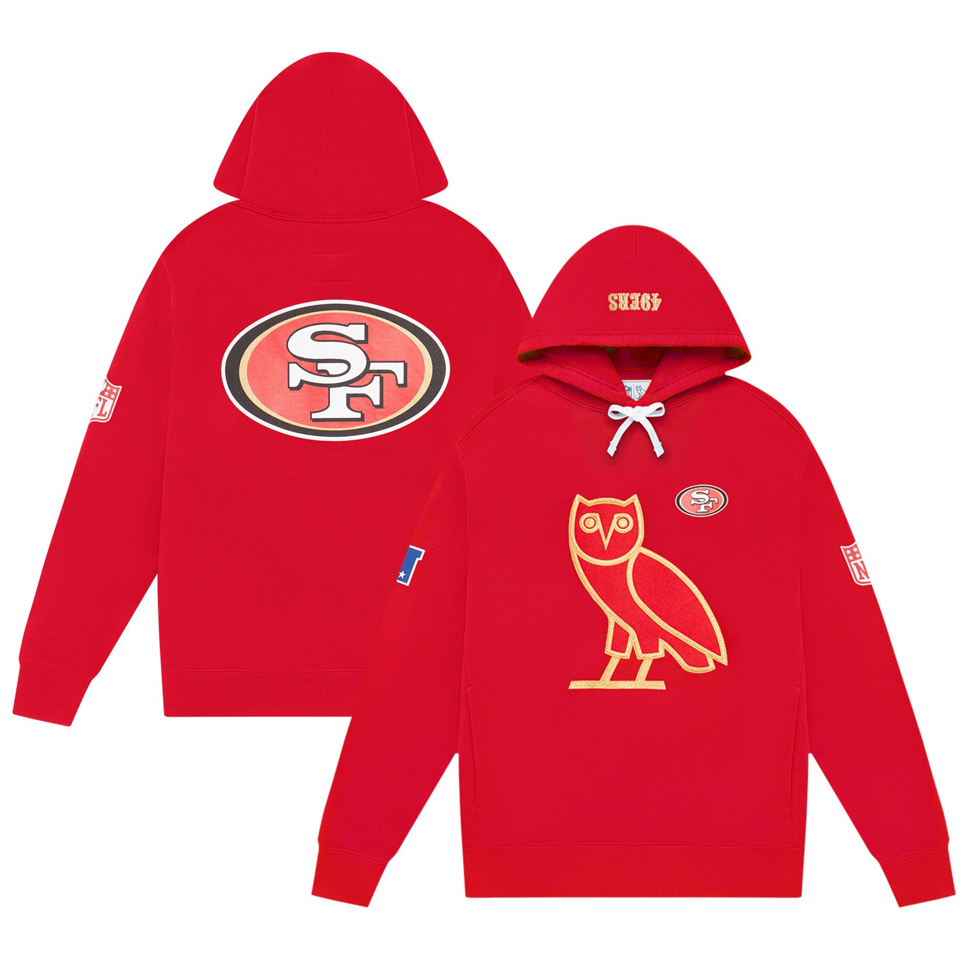 *RARE* OVO x NFL San Francisco 49ers OG Owl Hoodie