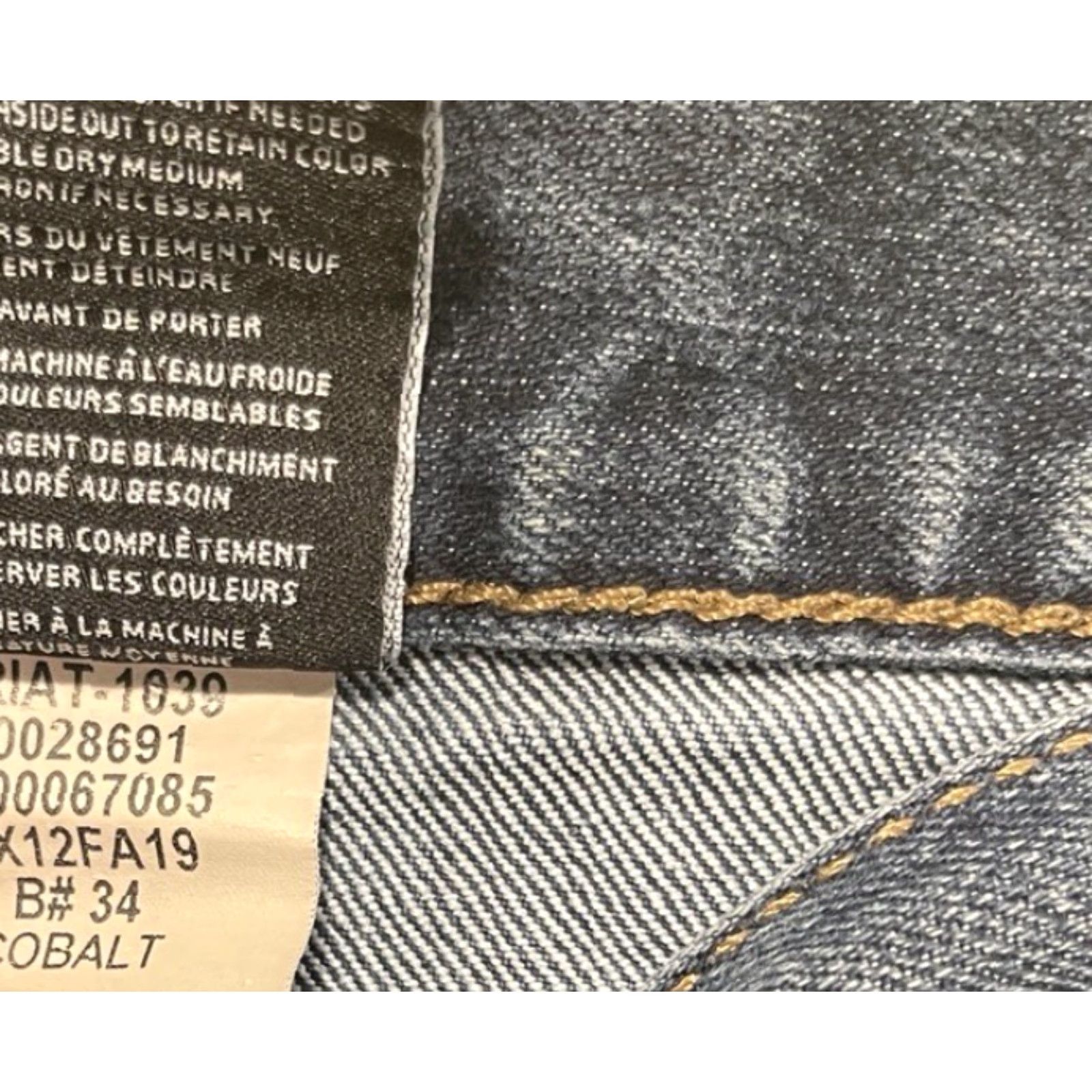 Ariat Ariat Rebar M5 Slim Straight Jeans 38x31.5 Medium Wash Cotton Blend Jeans Mens Size US 38 / EU 54 - 8 Thumbnail