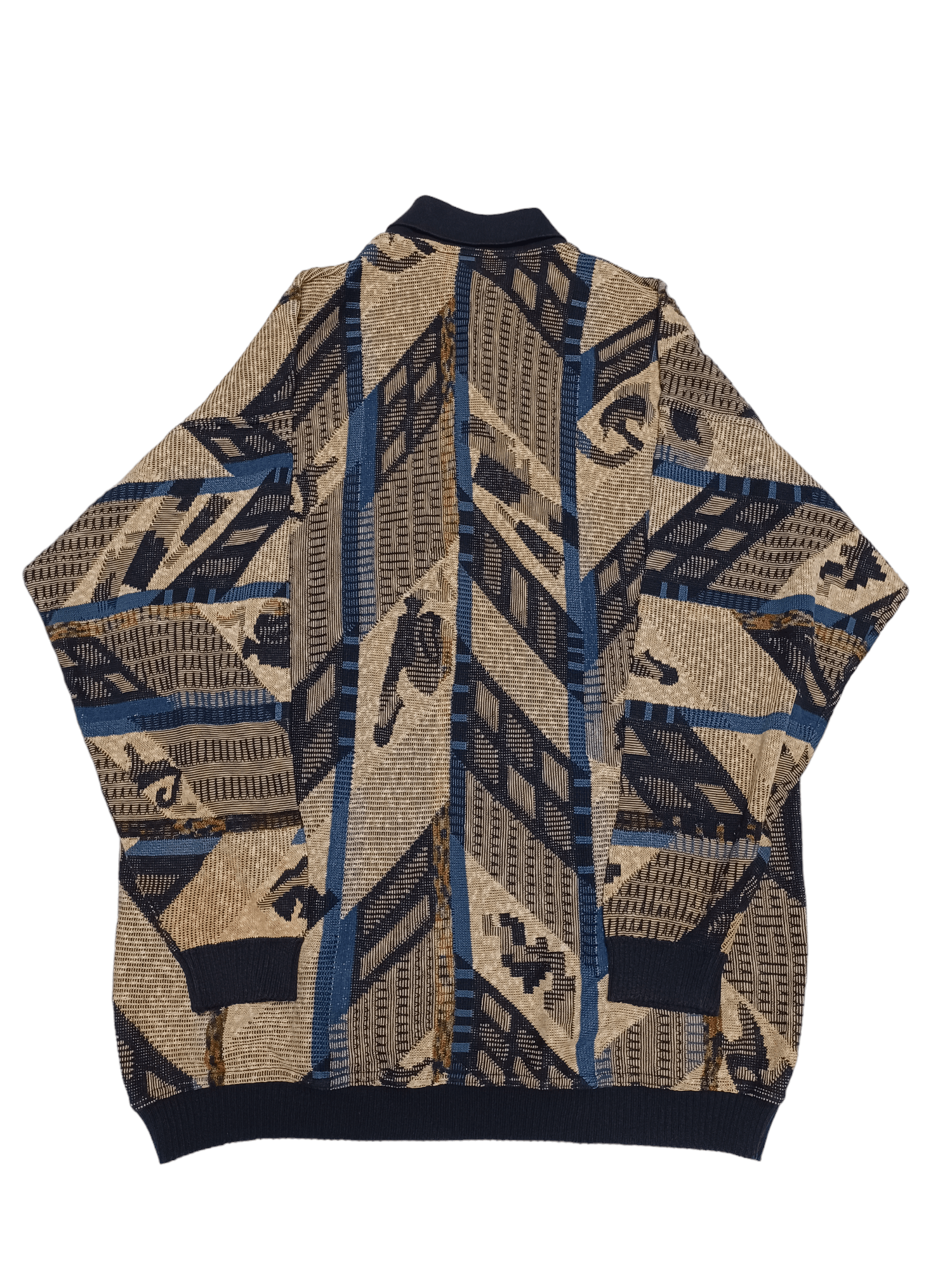 Vintage Coogi Style Vintage Knit Quarter 1/4 Button Knitted Sweater Size US M / EU 48-50 / 2 - 2 Thumbnail