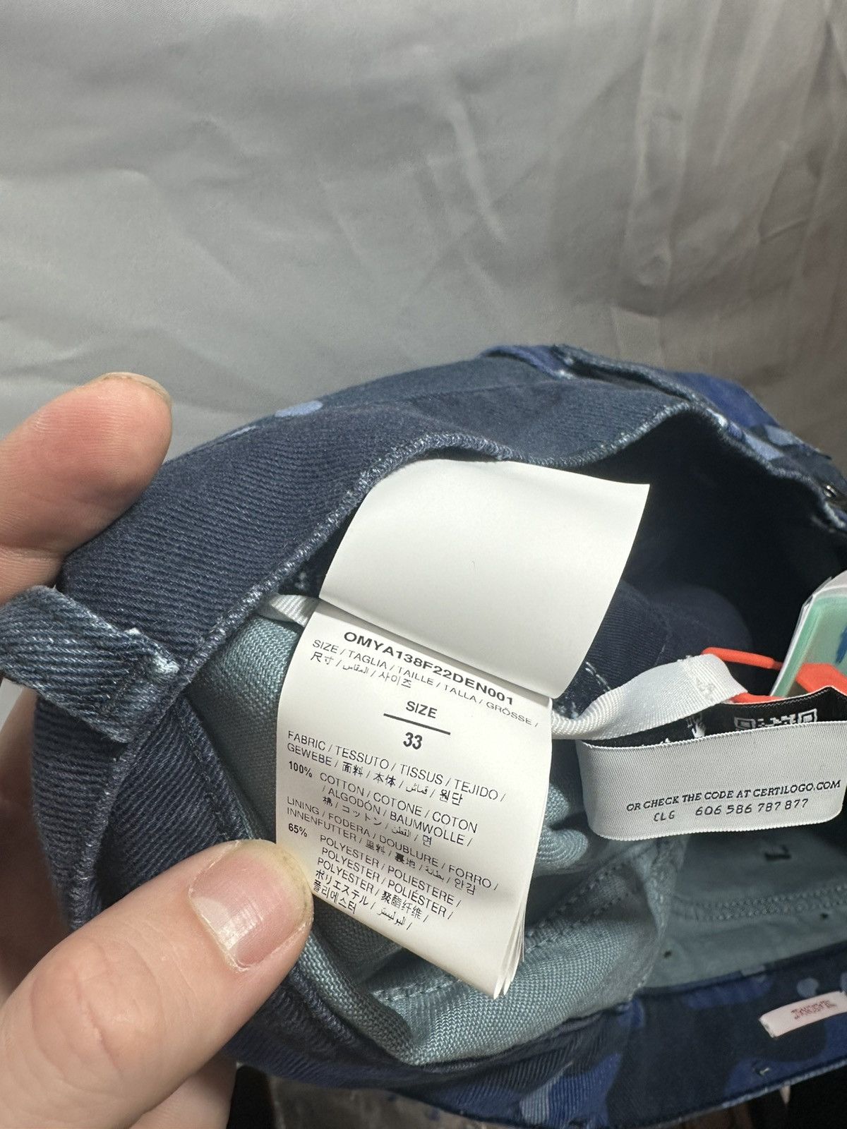 Off-White Off White Blue Camo Pants Size US 33 - 8 Thumbnail