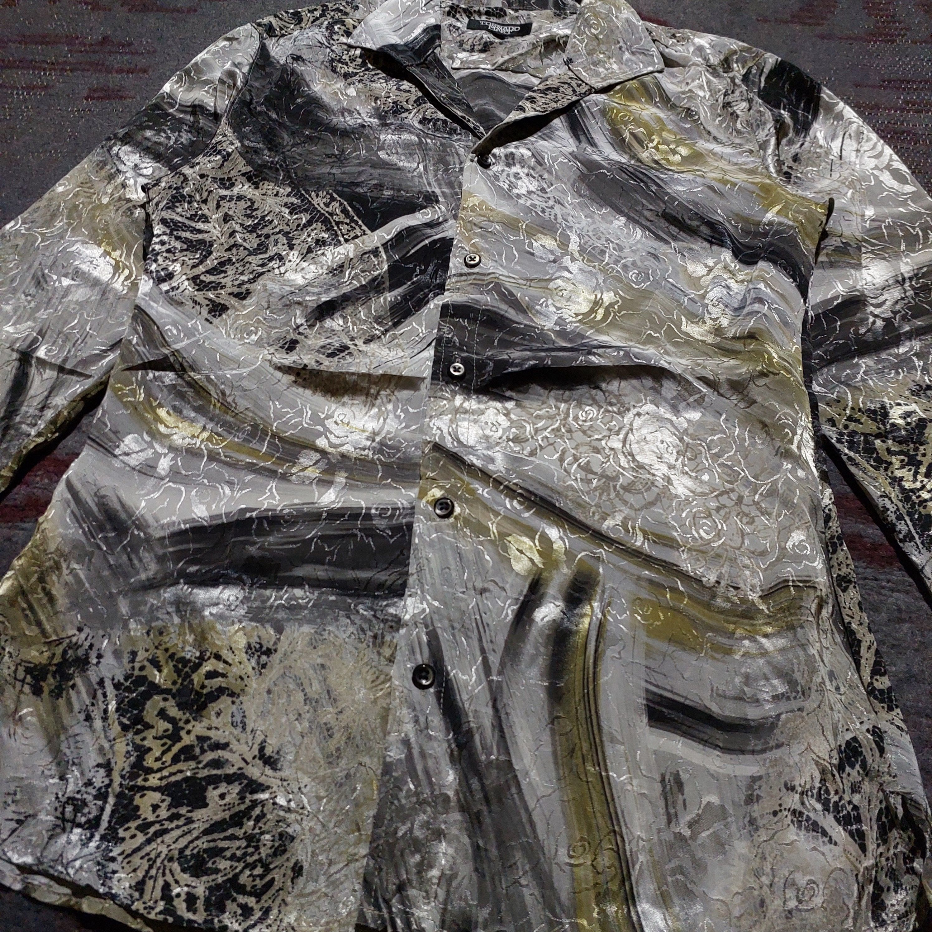 Tornado Mart Tornado mart open collar slik shirt Size US M / EU 48-50 / 2 - 6 Thumbnail