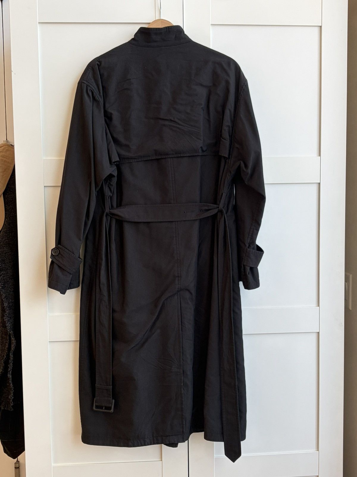 Auralee Auralee Finx Cupro Long Coat - Black (Size 3) Size US M / EU 48-50 / 2 - 9 Thumbnail