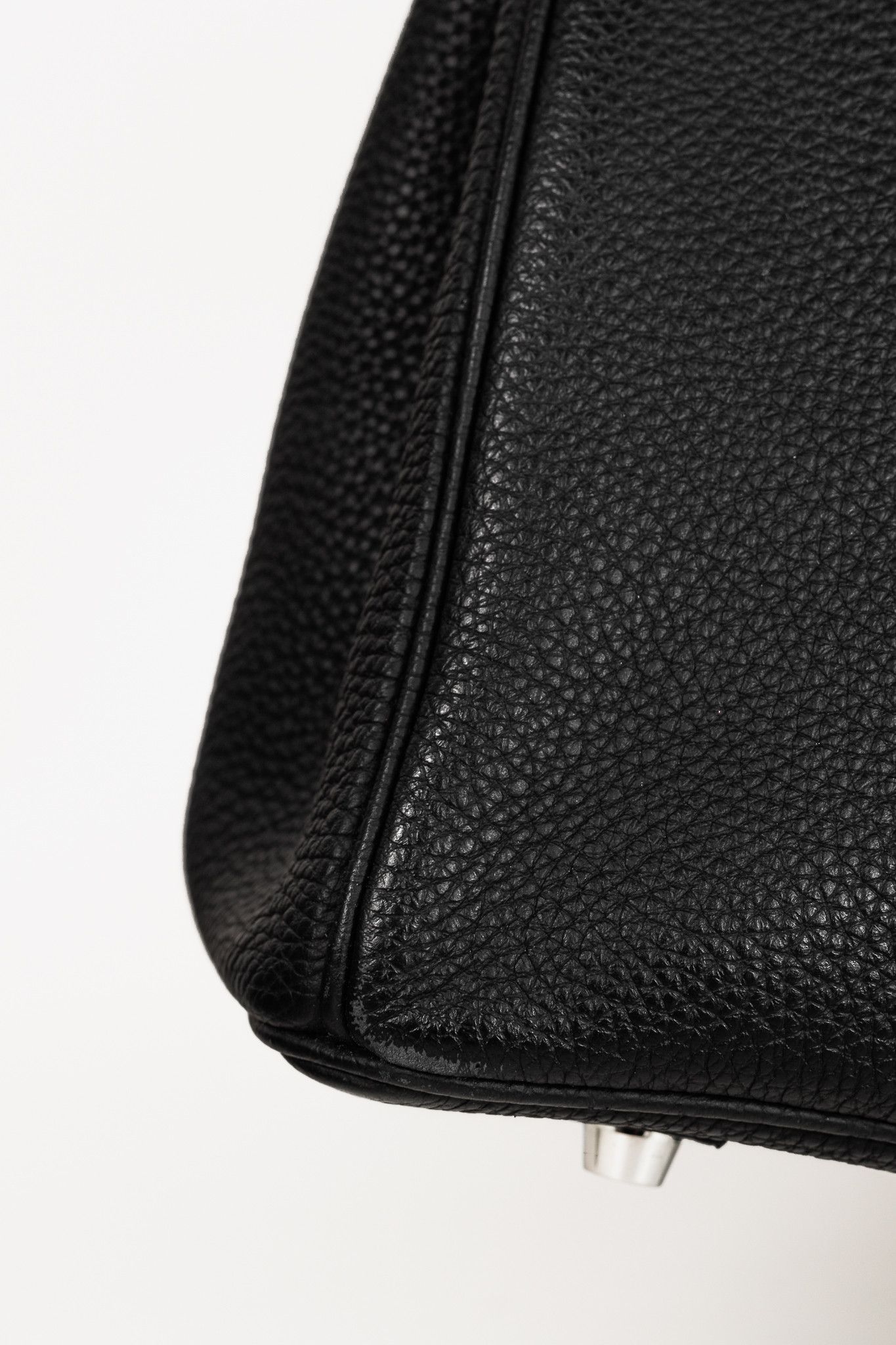 Hermes Hermes Birkin 35 Black Taurillon Clemence Leather Tote Size ONE SIZE - 10 Thumbnail
