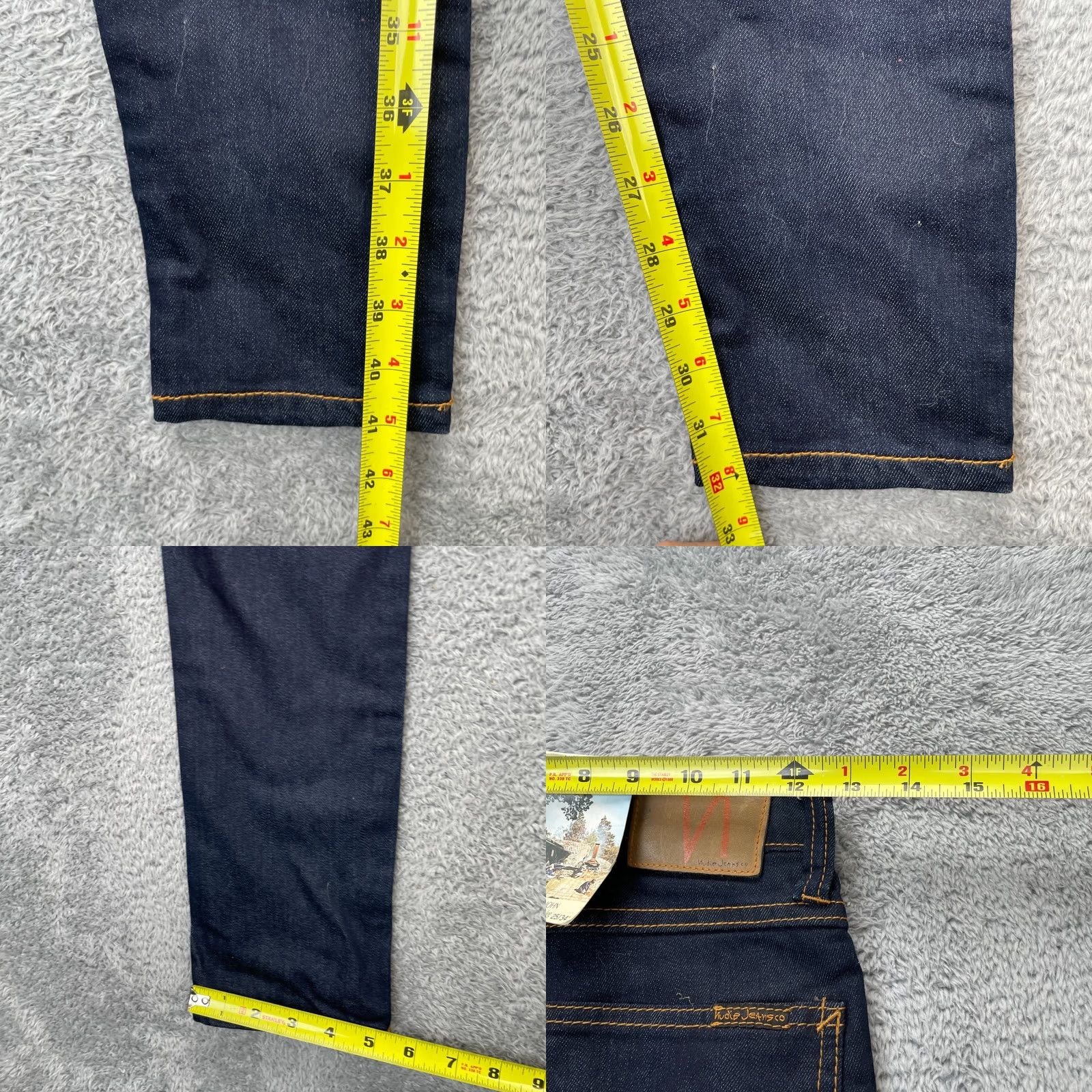 Nudie Jeans Nudie Jeans Womens Jeans Slim Skinny 5-Pocket Denim Cotton Spandex Blue 25x34 Inseam 33 Regular Size 25 Womens Size 26" / US 2 / IT 38 - 8 Thumbnail