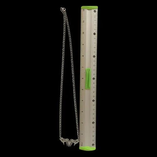 Jewelry Spike Graffiti Chain Necklace Punk Gothic Chrome Rock Venom Size ONE SIZE - 4 Thumbnail