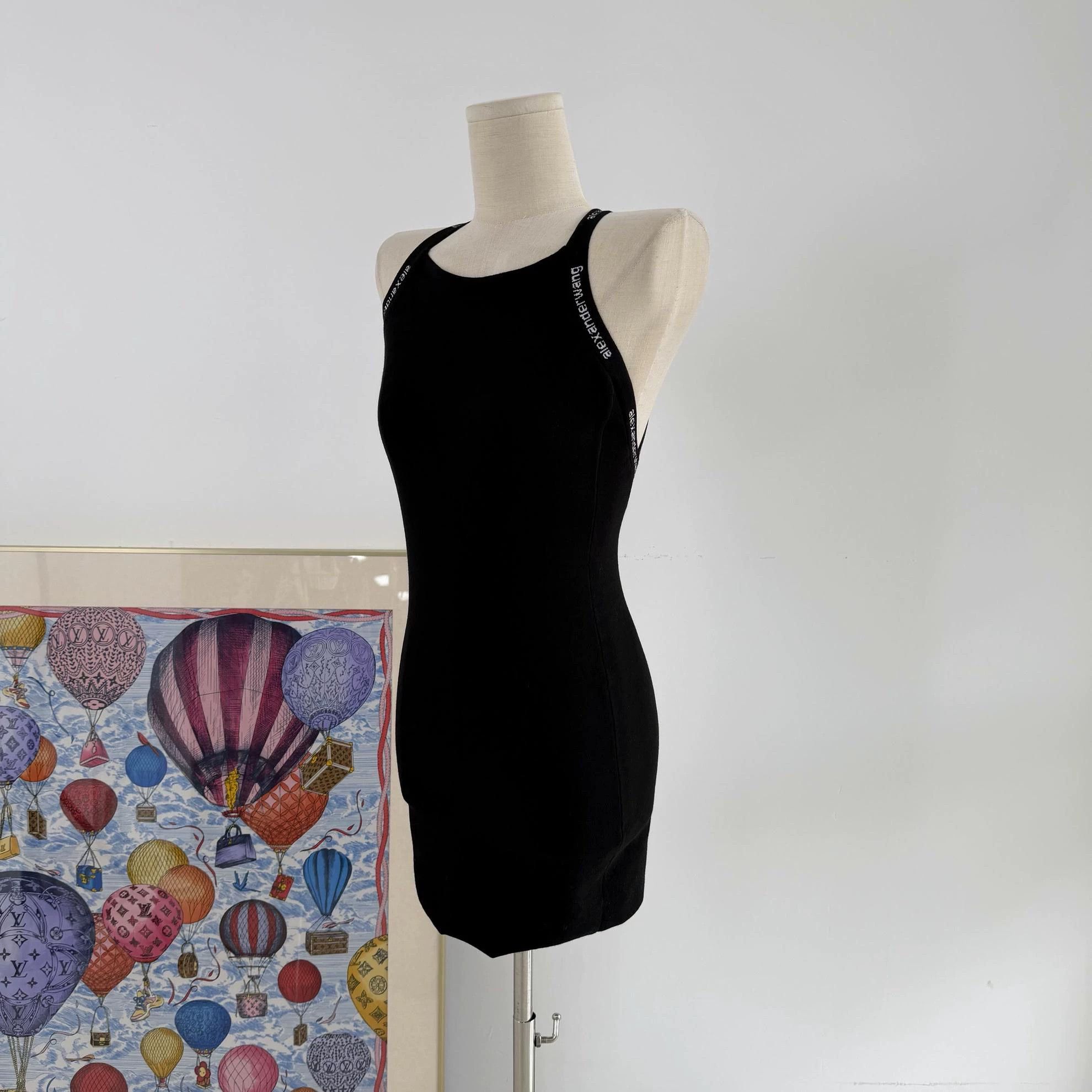 Alexander Wang Alexander Wang Women's New Black Cross Strap Dress XS Size XS / US 0-2 / IT 36-38 - 6 Thumbnail
