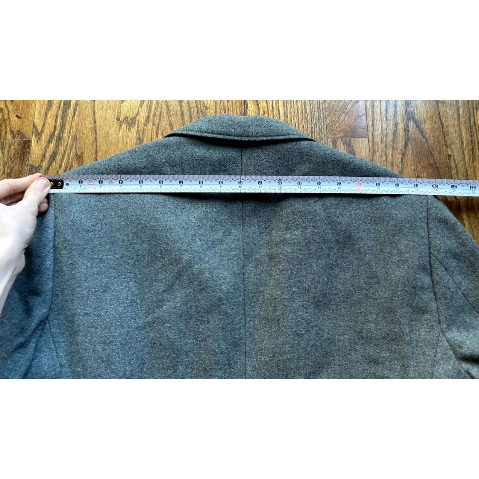 J.Crew J.CREW Blazer Mens Size 44R Gray Wool Blend Tweed Two Button Sport Coat Jacket Size 44R - 6 Thumbnail