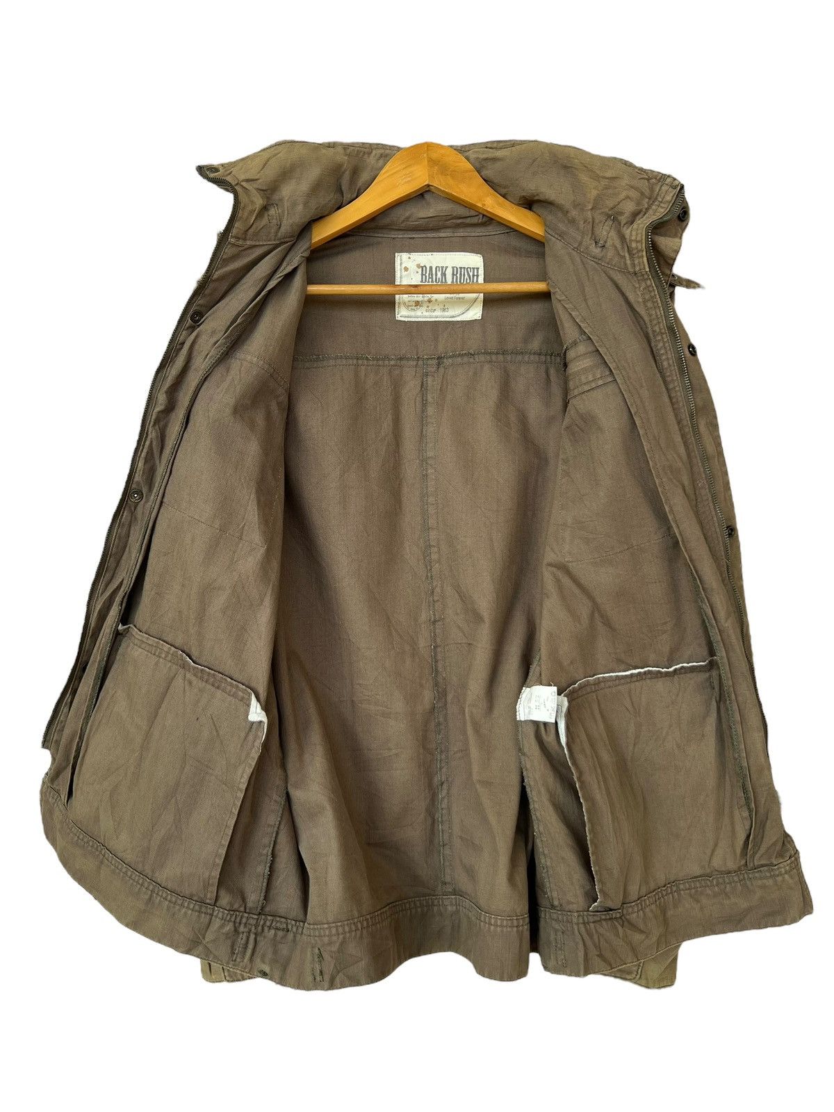 Japanese Brand Back Rush Multipocket Military Green Jacket Size US M / EU 48-50 / 2 - 5 Thumbnail