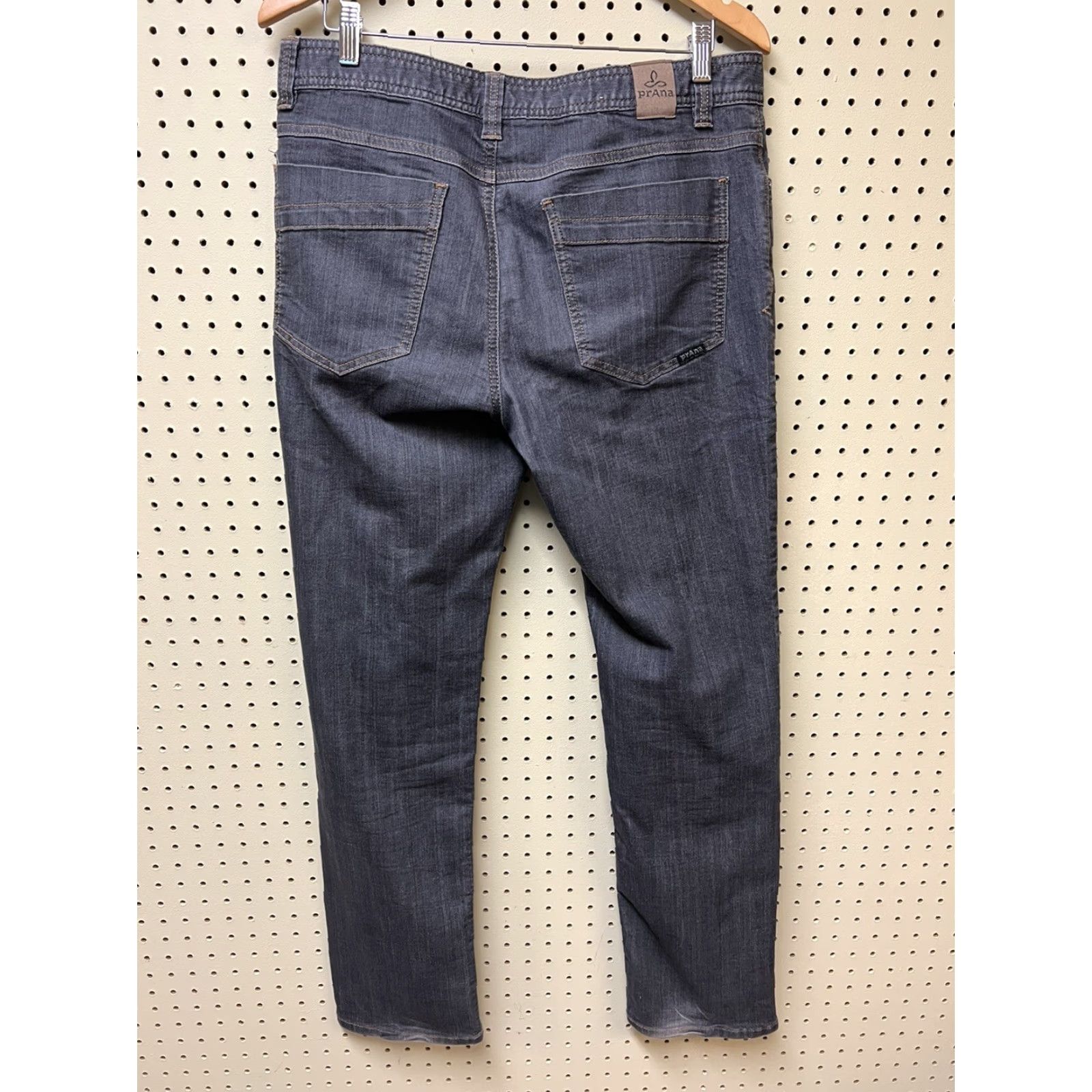 Prana Prana Jeans Denim Gray Slim Fit Straight Stretch Men's 33 x 32 Regular Inseam 32 Shirt? Size US 33 - 3 Thumbnail