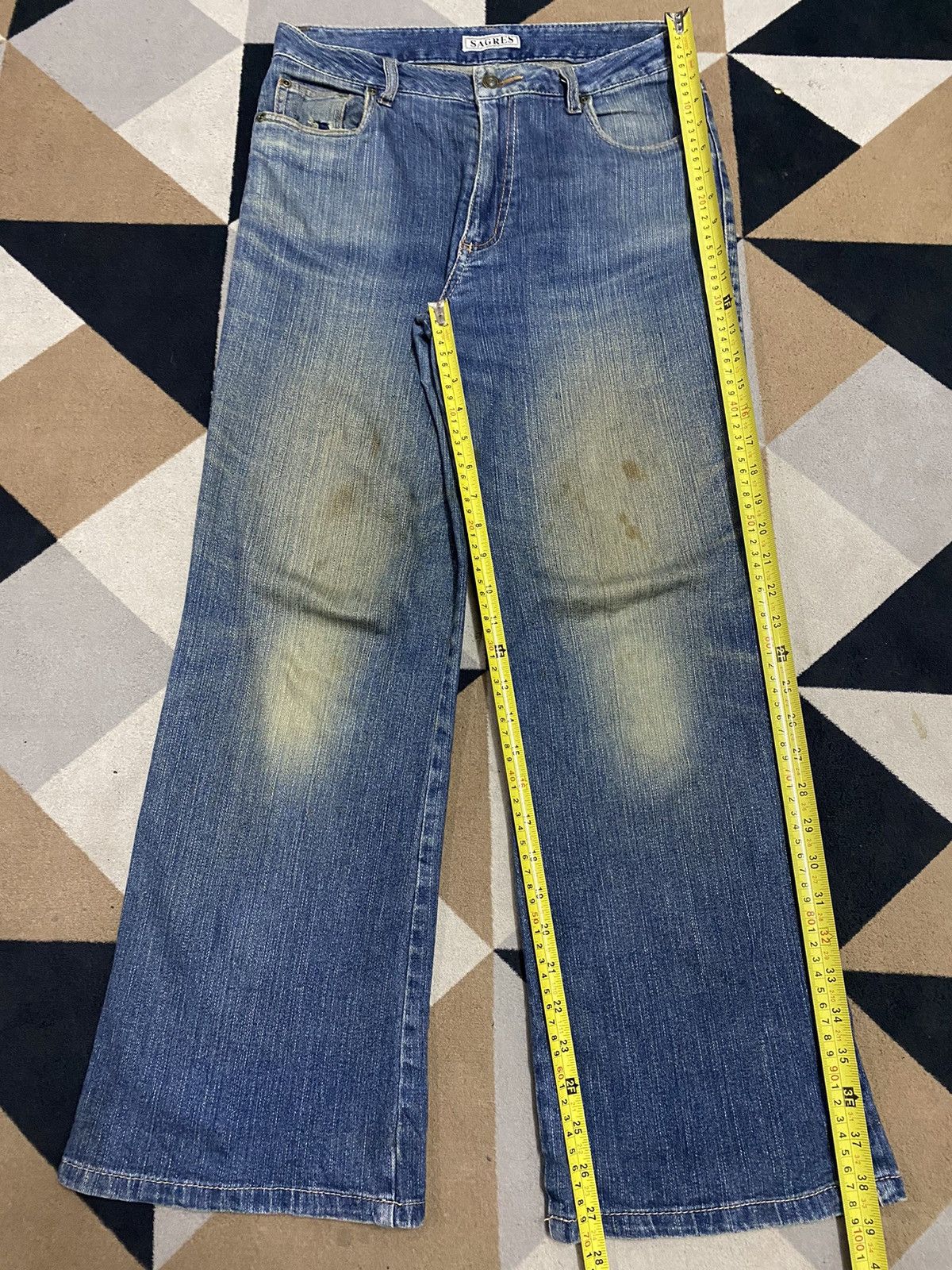Other Vintage Japanese Brands Blue Wash Flare Jeans Size US 30 / EU 46 - 12 Thumbnail