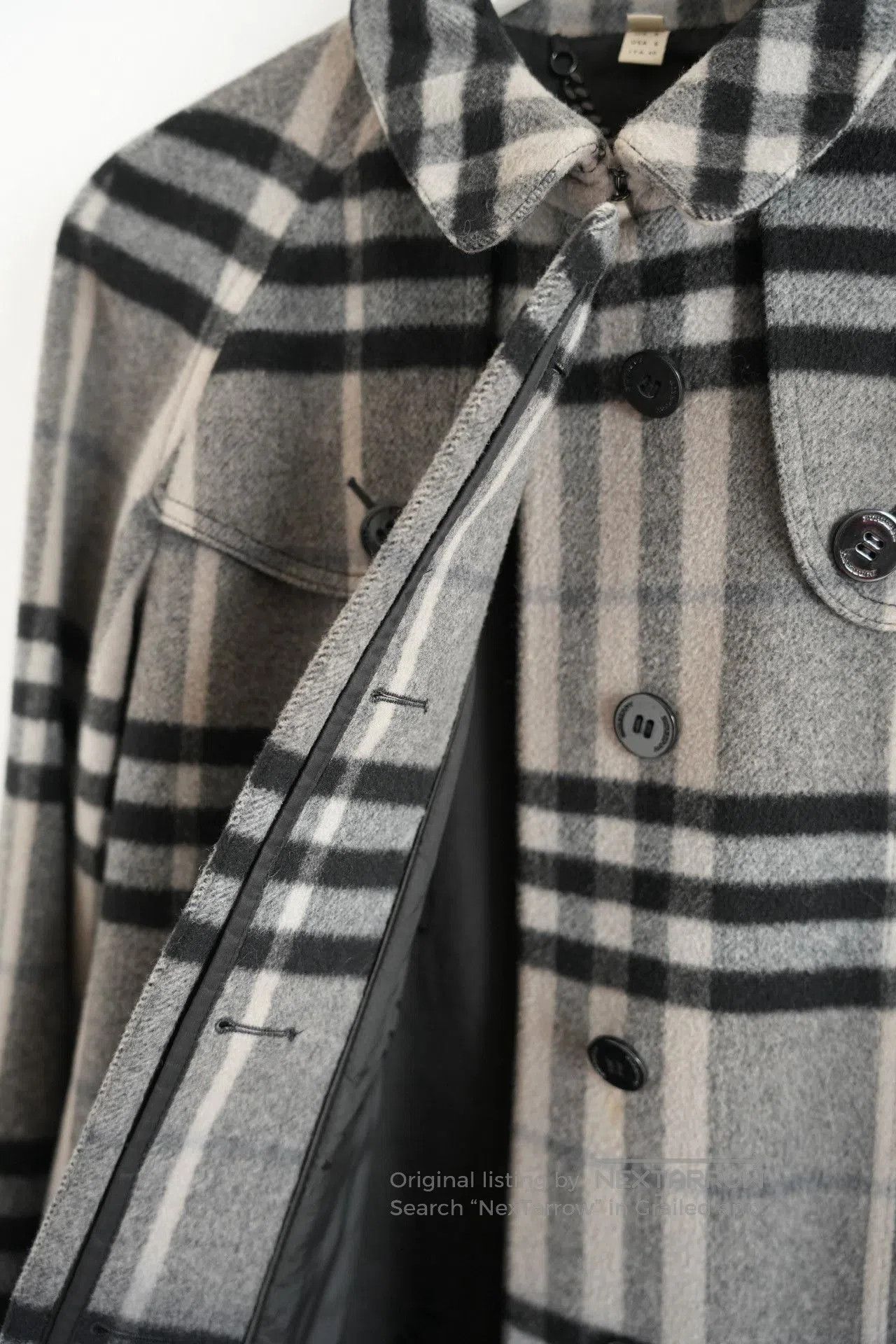 Burberry Burberry Gradient Plaid Wool Trench. Size US XXS / EU 40 - 5 Thumbnail