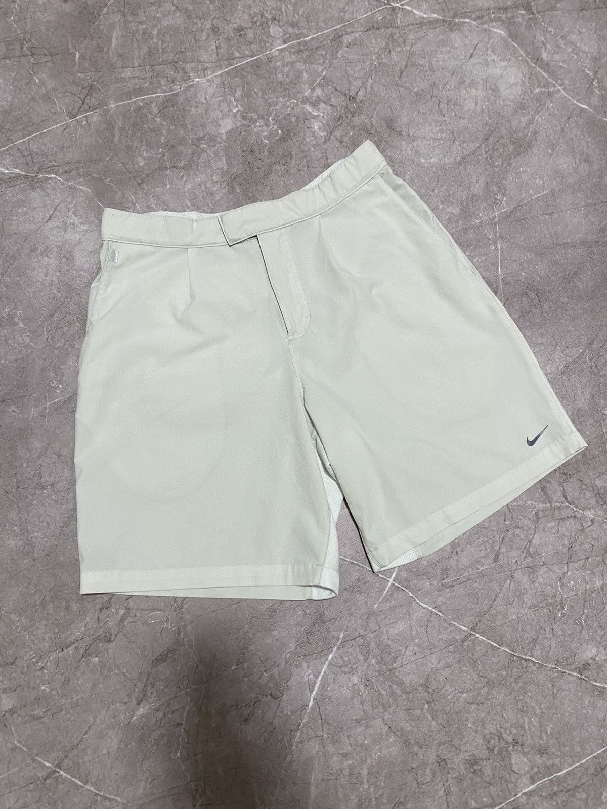 Nike × Vintage Vintage Y2K Nike Mini Swoosh Drill Shorts 90s Size US 32 / EU 48 - 1 Thumbnail