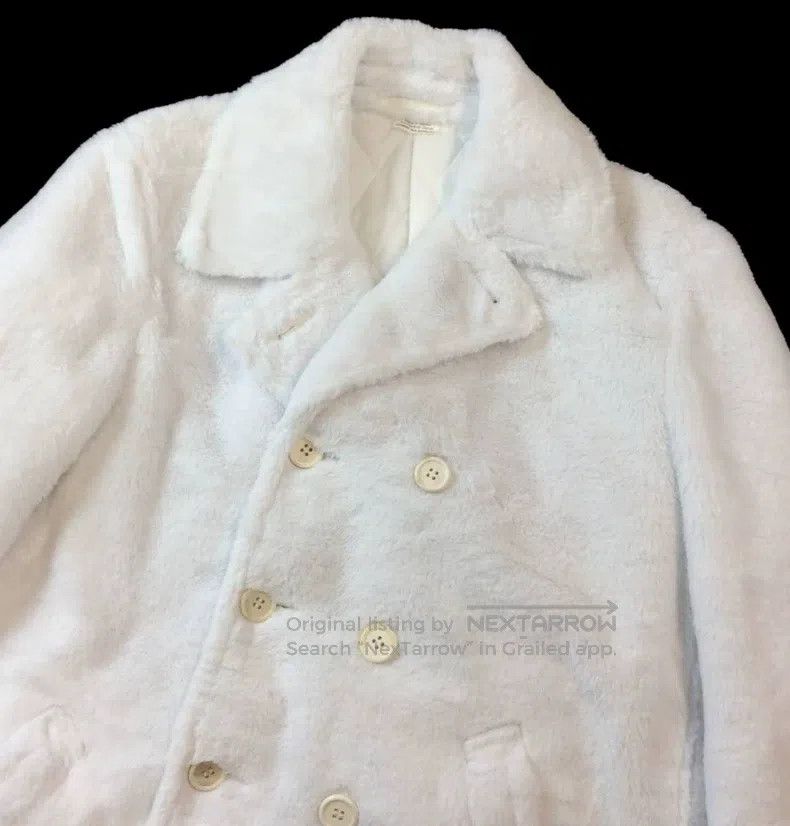 Comme des Garcons Comme des Garcons White Fleece Coat Size M / US 6-8 / IT 42-44 - 4 Thumbnail