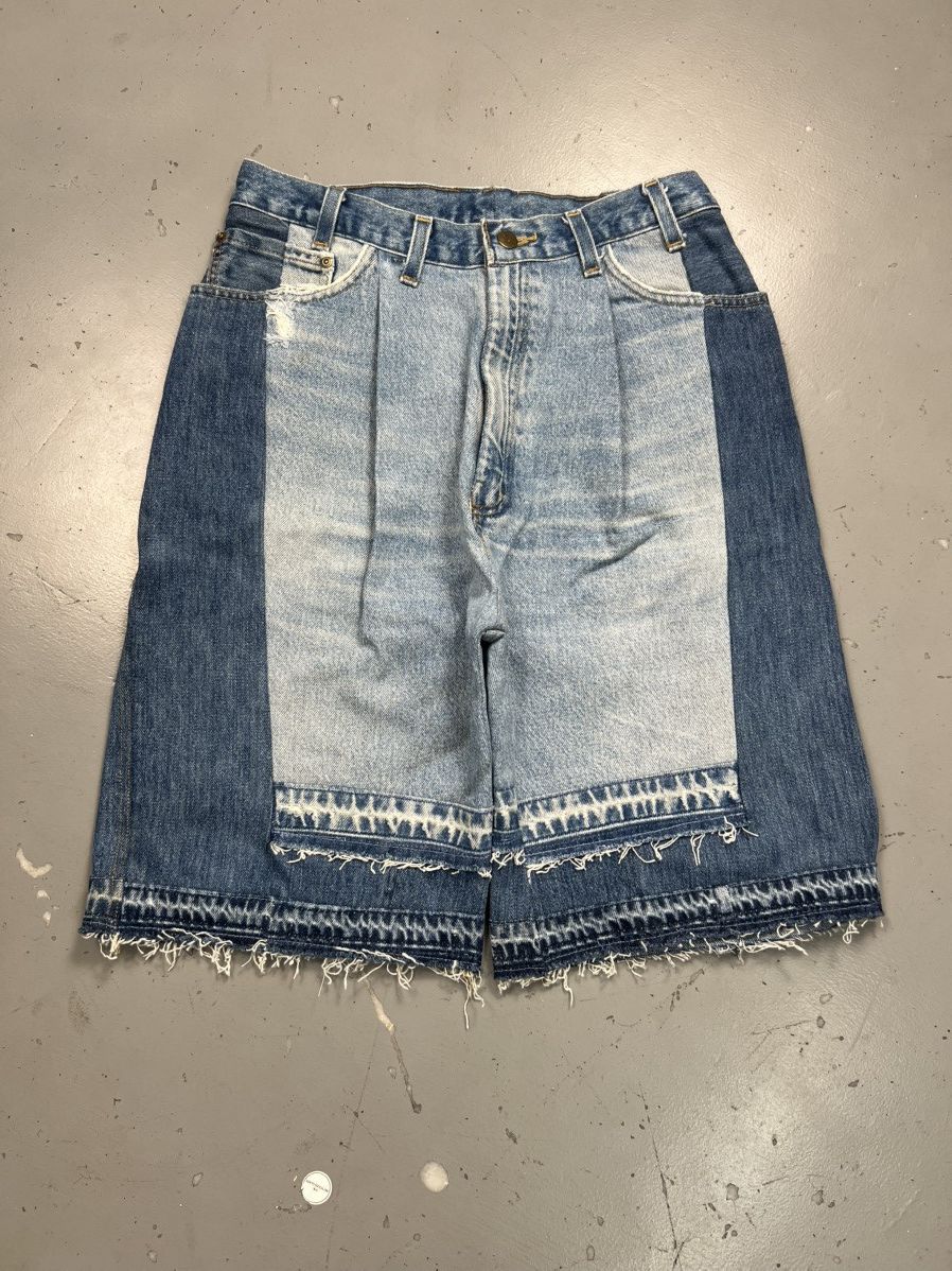 Vintage Vintage 1 of 1 reworked custom denim jort - 30 Size US 30 / EU 46 - 1 Thumbnail