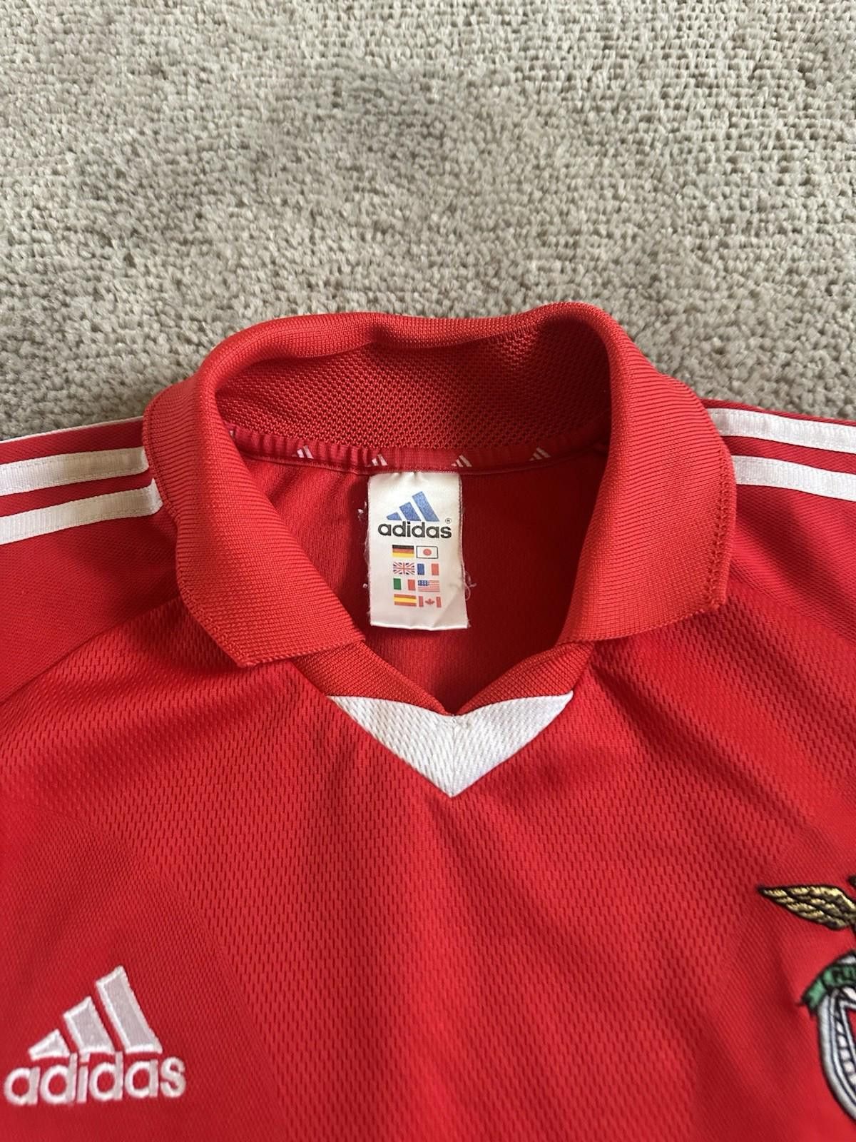 Adidas Benfica 2001-2002 Vintage Home Football Shirt Soccer Jersey Size US S / EU 44-46 / 1 - 4 Thumbnail