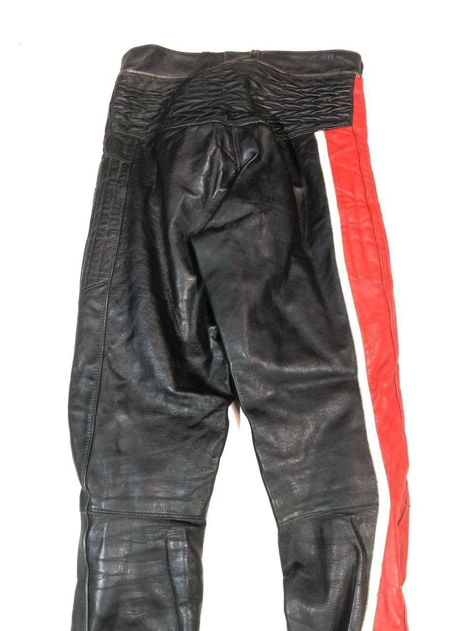 Japanese Brand × Leather Vintage RaRe Racing Moto Leather Pants Size US 28 / EU 44 - 6 Thumbnail