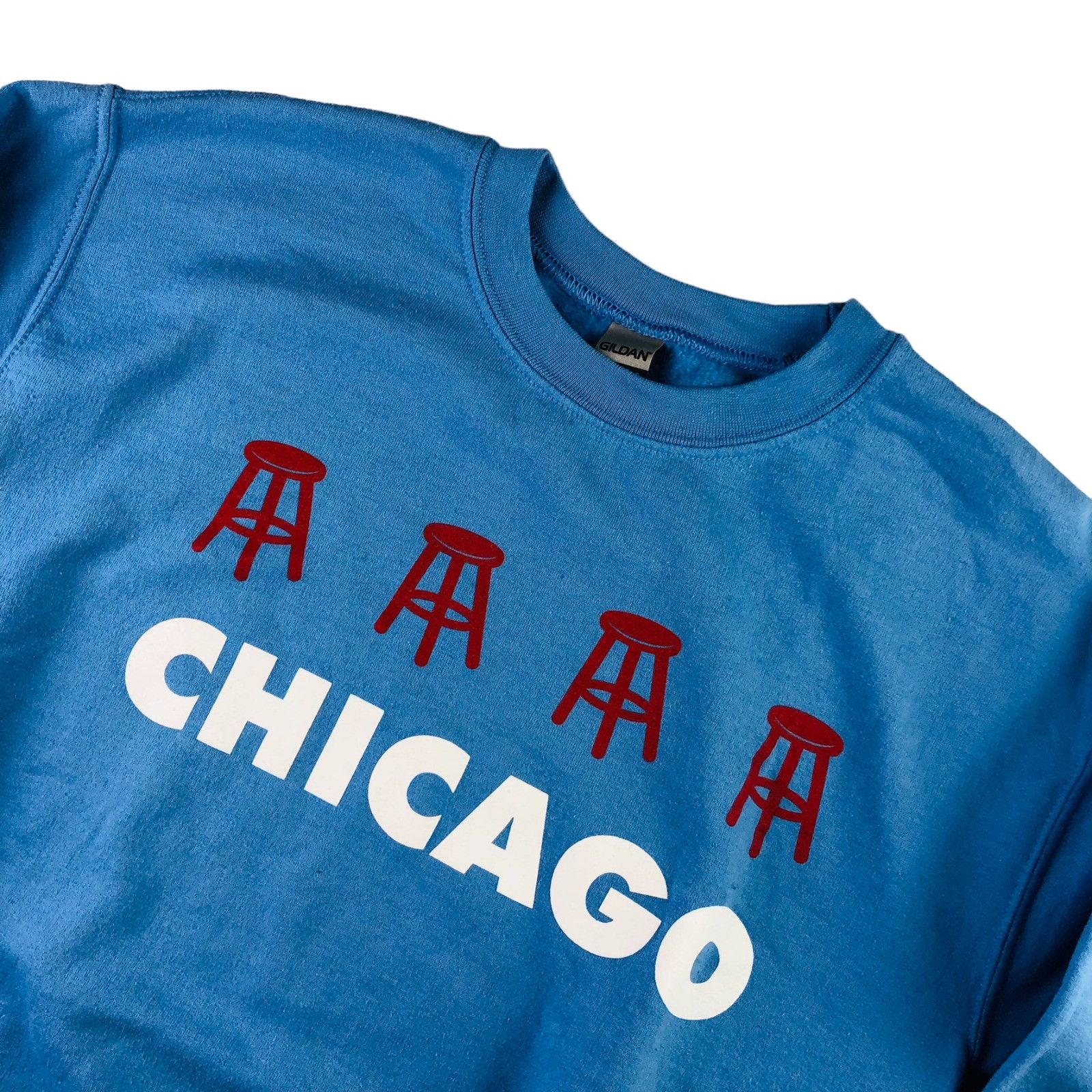 Gildan Barstool Sports Chicago Men’s Sweatshirt Blue • Small Size US S / EU 44-46 / 1 - 1 Thumbnail