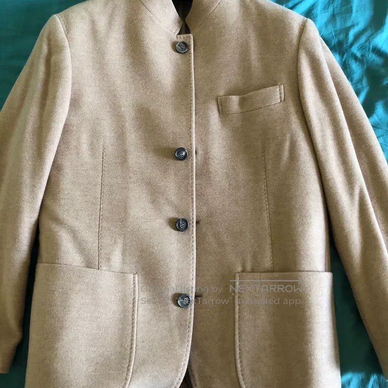 Brunello Cucinelli Brunello Cucinelli Elephant Grey Suede and Cashmere Patchw Size L / US 10 / IT 46 - 1 Thumbnail