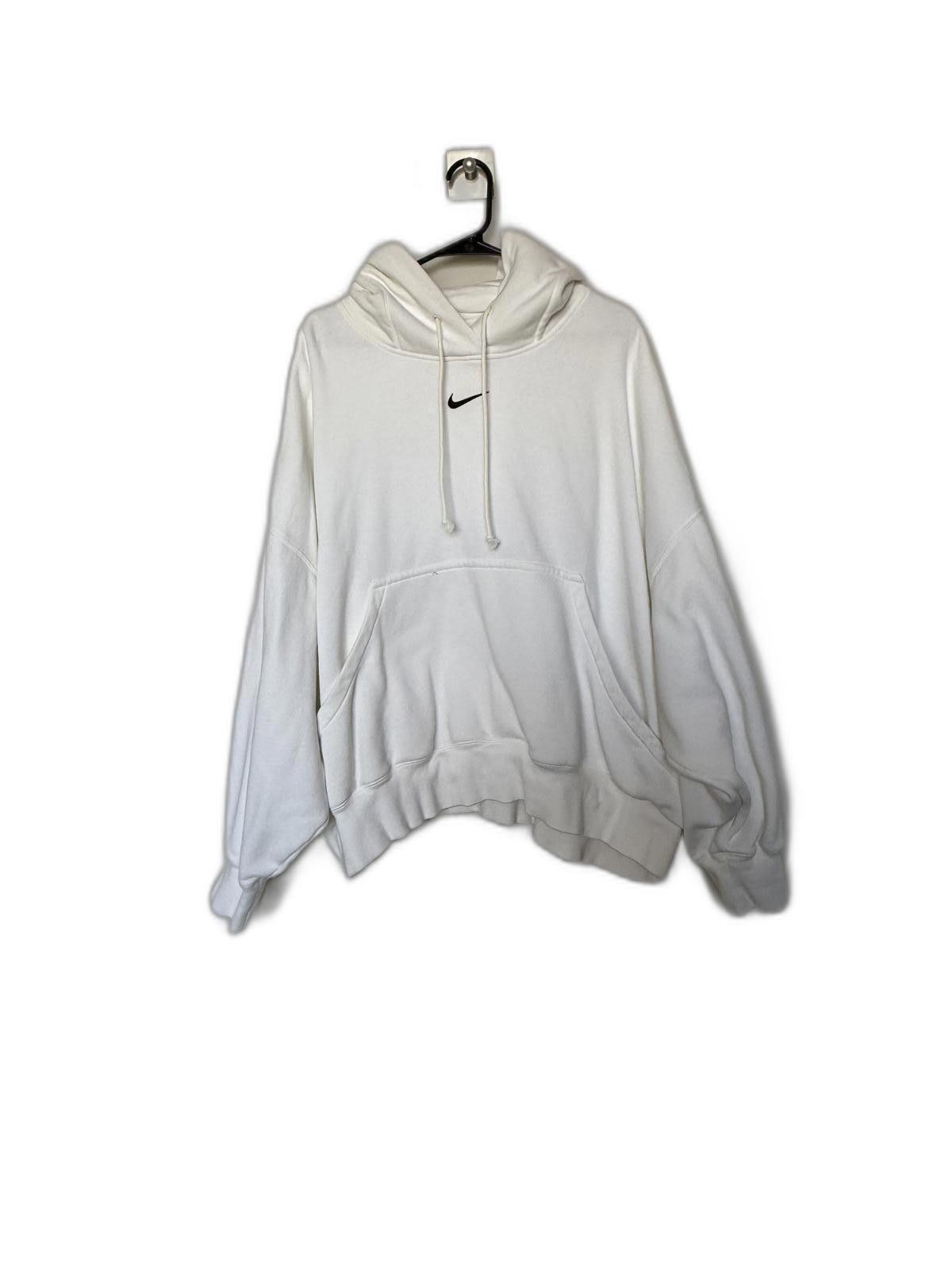 Nike Women Nike White Oversize Pullover Hoodie Size XXL / US 16-18 / IT 52-54 - 2 Thumbnail