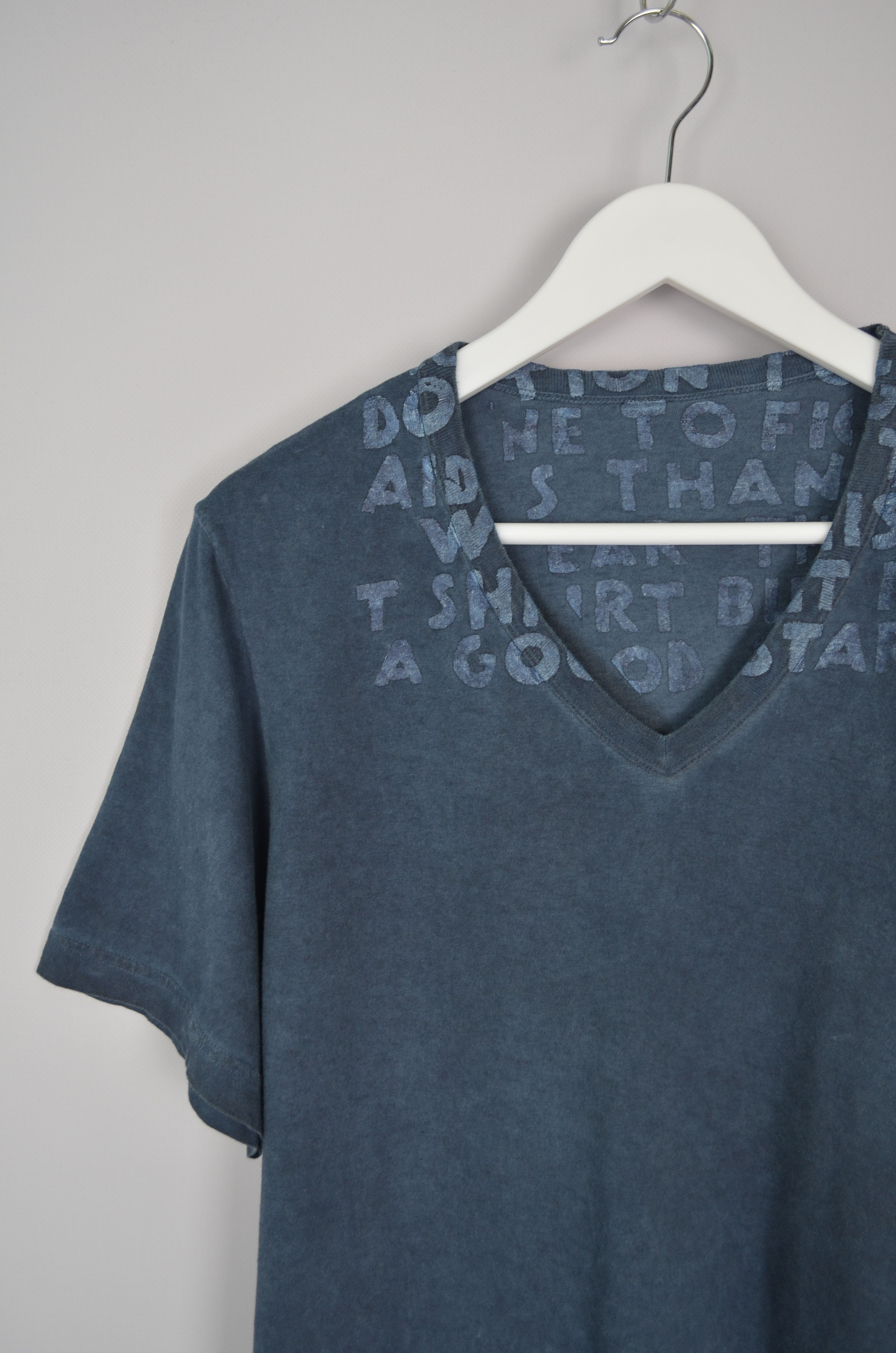 Maison Margiela Maison Martin Margiela AIDS Awareness Garment Dyed T-Shirt Size US M / EU 48-50 / 2 - 3 Thumbnail