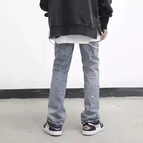 Japanese Brand × Jean Denim Wash Wide-leg Flared Detail Pants Size US 30 / EU 46 - 4 Thumbnail