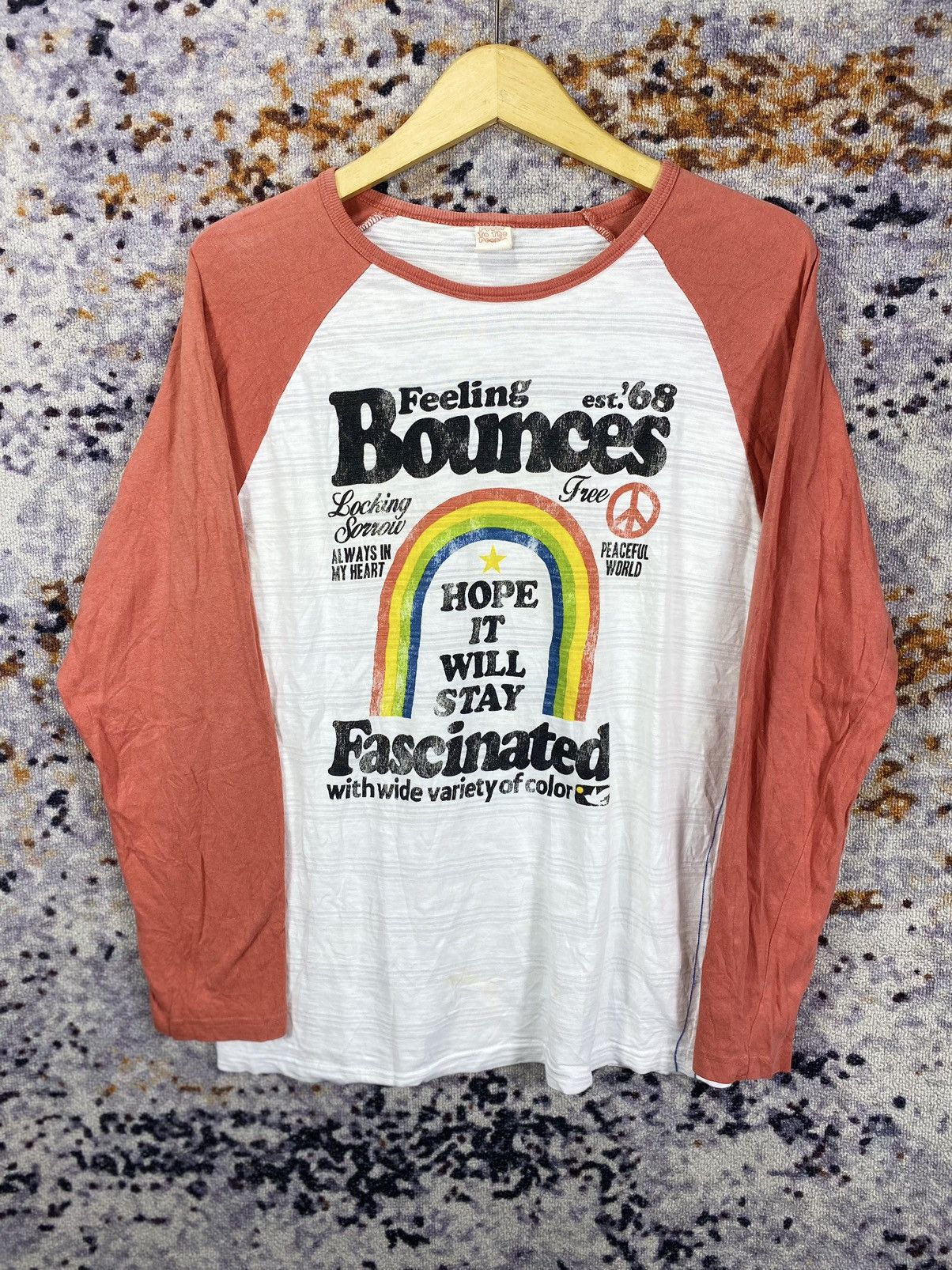 Japanese Brand Free Peaceful world est.68 Long Sleeve Surf Style Japan Size US M / EU 48-50 / 2 - 1 Thumbnail