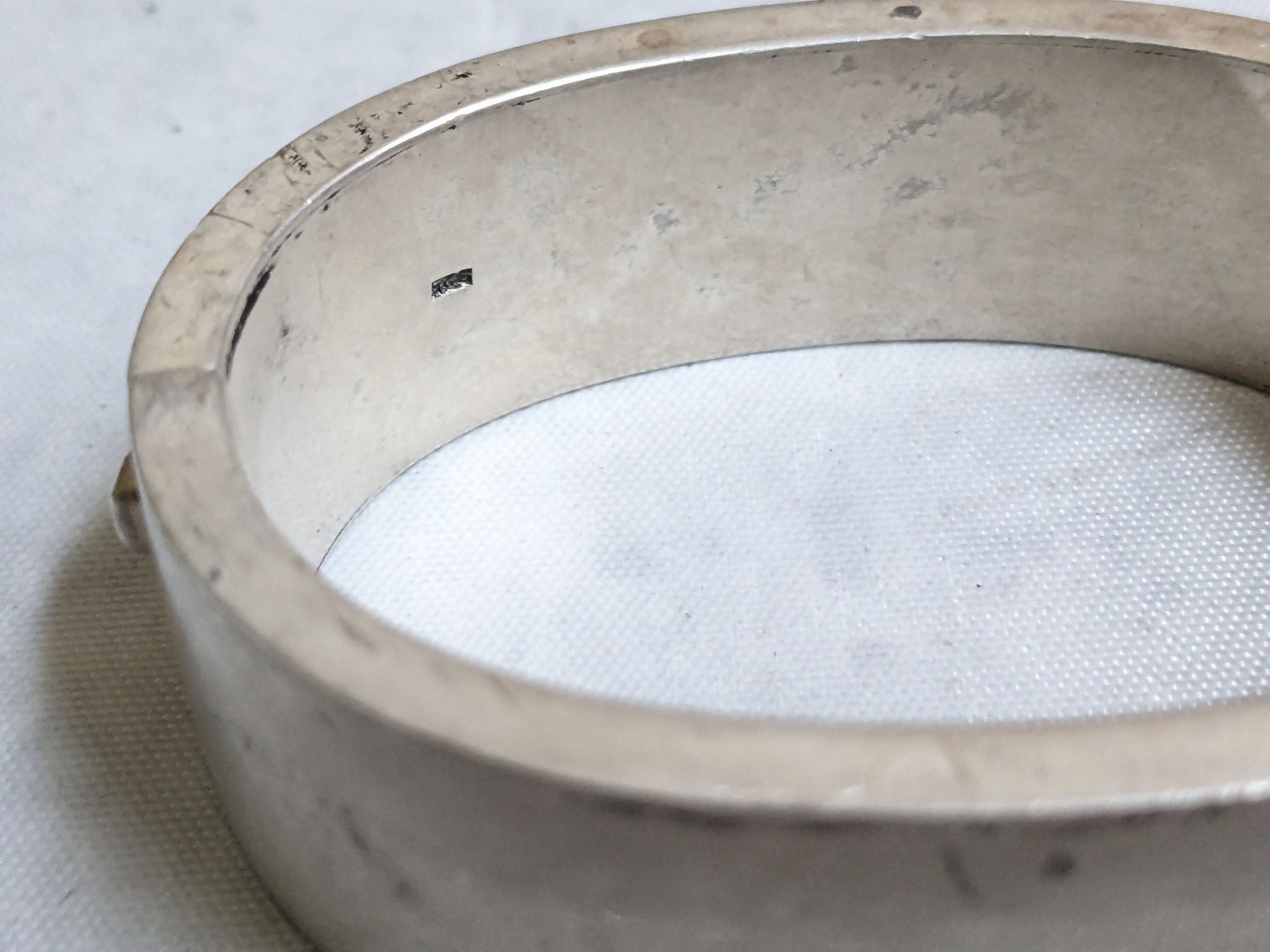 Jewelry Vintage Sterling Silver Bracelet Hinge Modern Bangle 7" Size ONE SIZE - 2 Thumbnail
