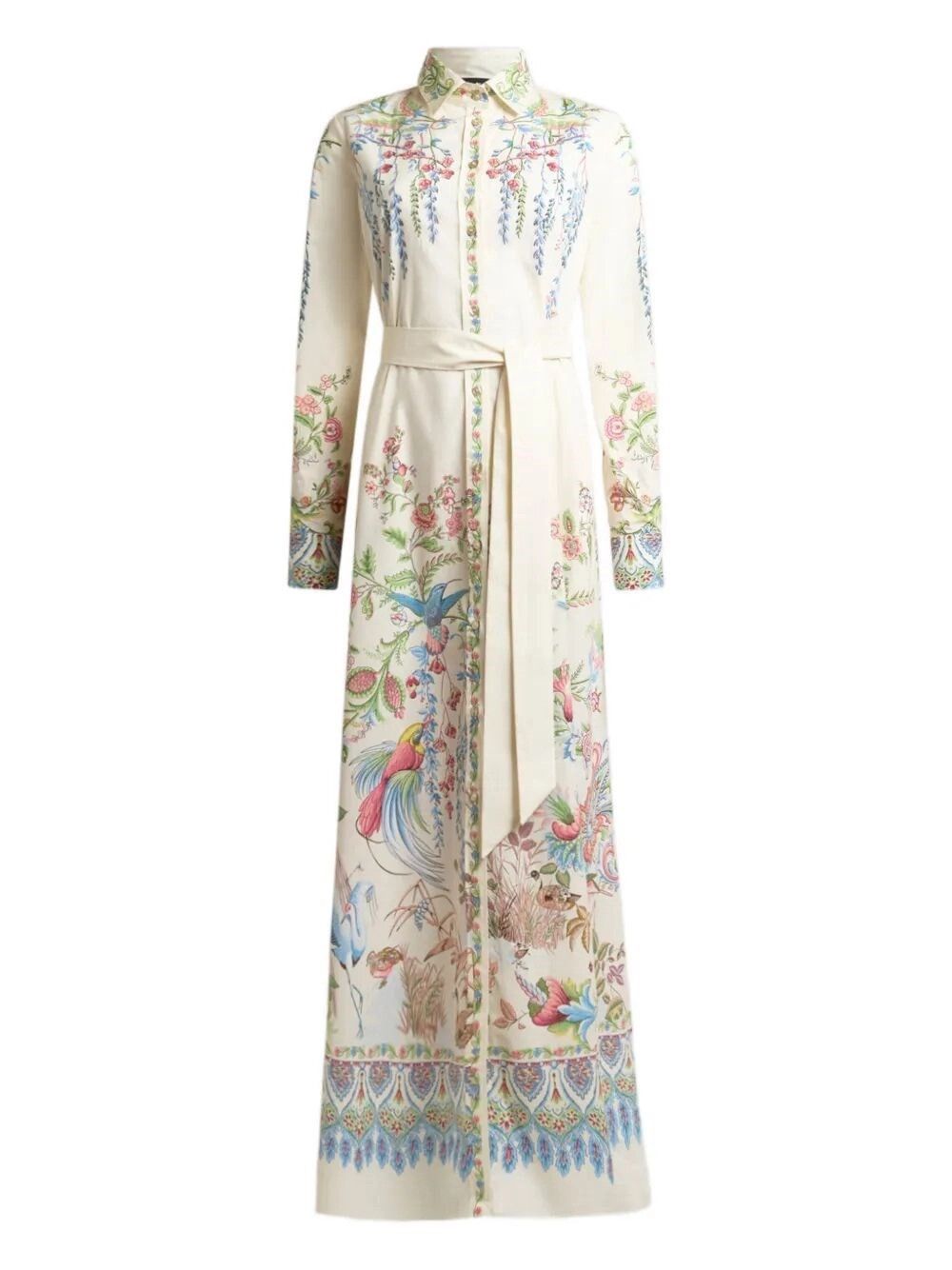 Etro Maxi Shirt Dress With Belt Size M / US 6-8 / IT 42-44 - 1 Thumbnail