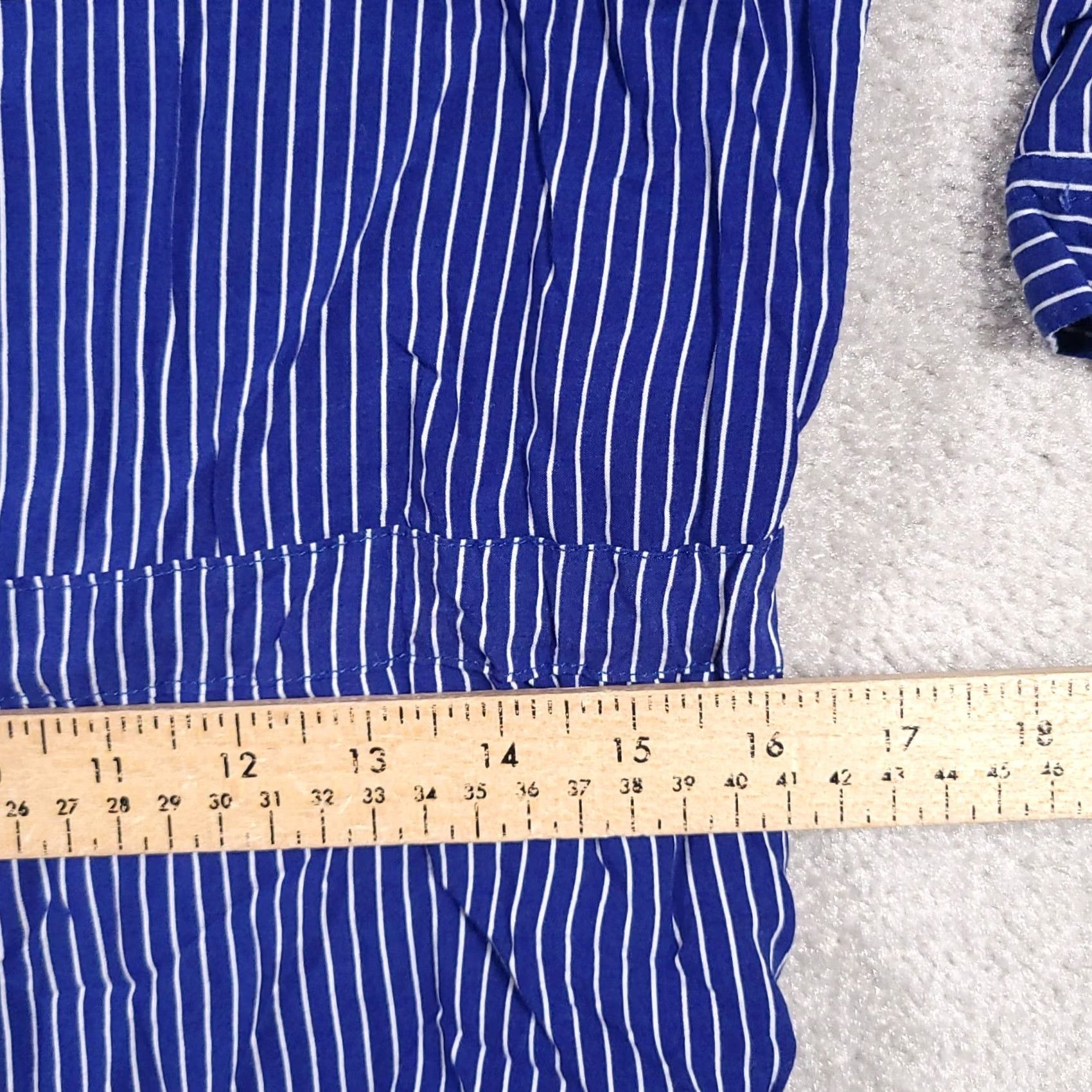 Vintage Paper Crane Shirt Womens S Blue Dress Sleeve Button Tie Front Size S / US 4 / IT 40 - 4 Thumbnail