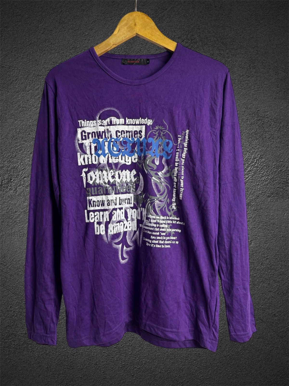 Tornado Mart Japanese Tribal Poem Long Sleeve Size US M / EU 48-50 / 2 - 2 Thumbnail