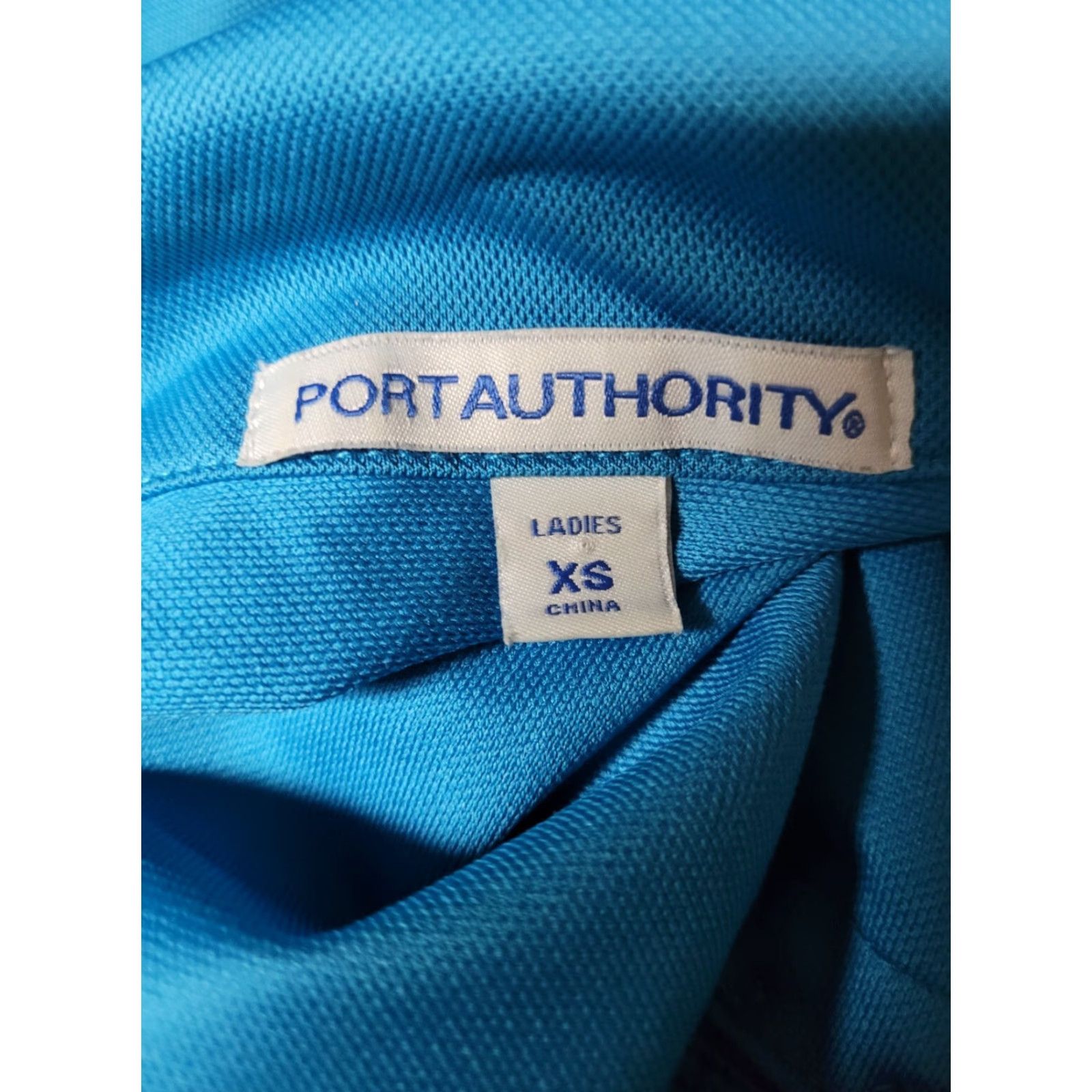 Port Authority Womens Polo Shirt XS Port Authority Shirt Collared Short Sleeve Blue Polo XS Womens Beach Beer 90s? Size XS / US 0-2 / IT 36-38 - 3 Thumbnail