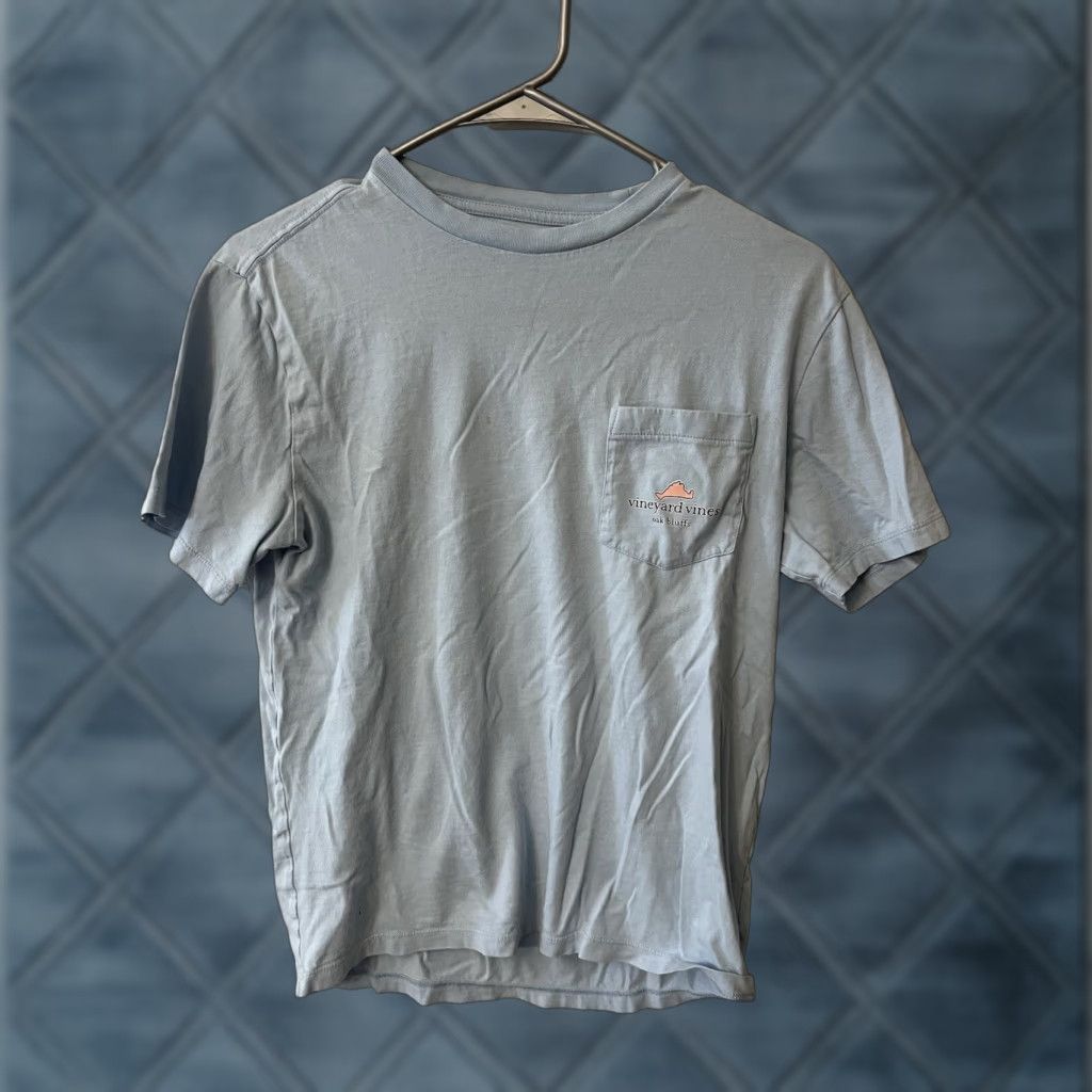 Vineyard Vines Vineyard Vines T Shirt Mens XS Blue Oak Bluffs Logo Pocket Short Sleeve Crew Neck Size US XS / EU 42 / 0 - 1 Thumbnail