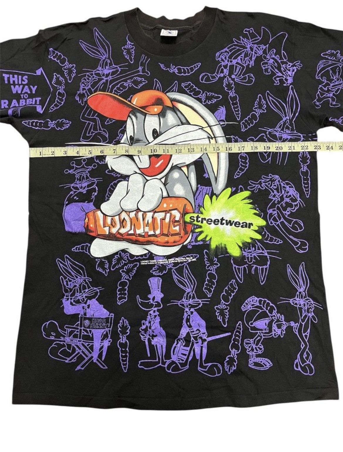 Vintage VINTAGE LOONEY TUNES 90s x OVER PRINT x RARE Size US XL / EU 56 / 4 - 3 Thumbnail