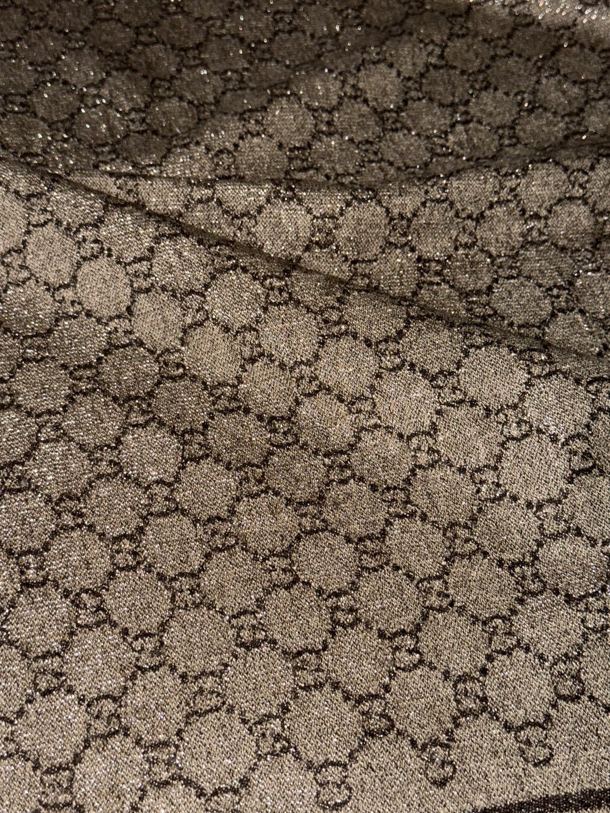 Gucci GUCCI 2007 Silver Thread GG Monogram Wool Silk Scarf Demna Size ONE SIZE - 15 Thumbnail