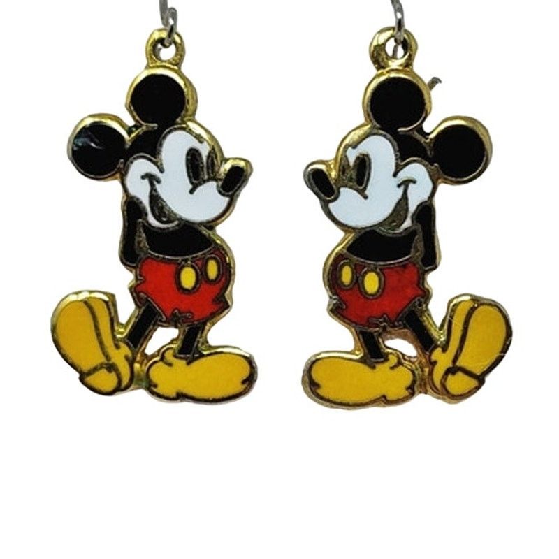 Disney Vintage Disney Mickey Mouse Dangle Earrings Made in Taiwan Size ONE SIZE - 1 Thumbnail