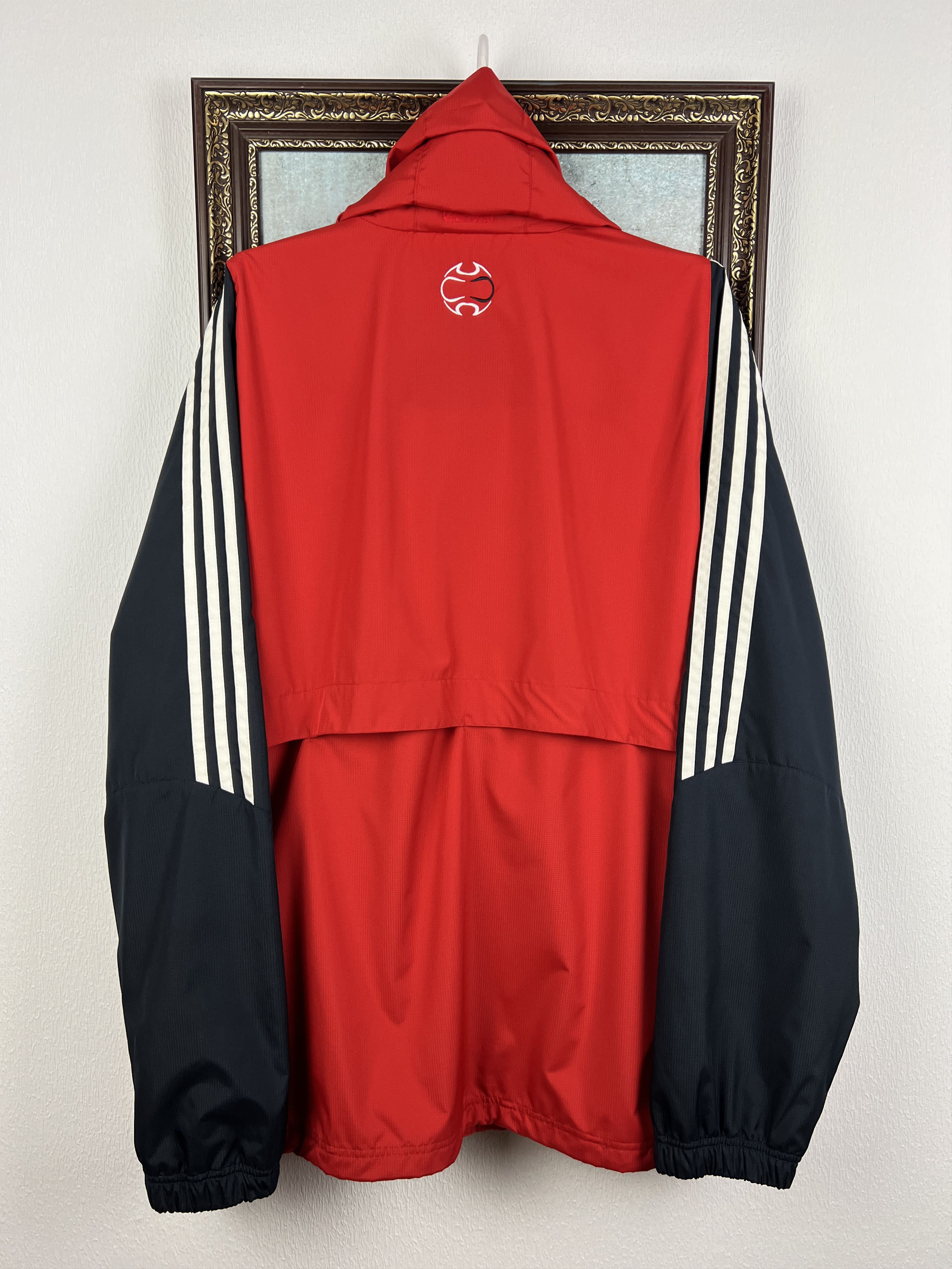 Adidas Bayern Munich Football Jacket Soccer Hooded Track Top Size US XL / EU 56 / 4 - 9 Thumbnail