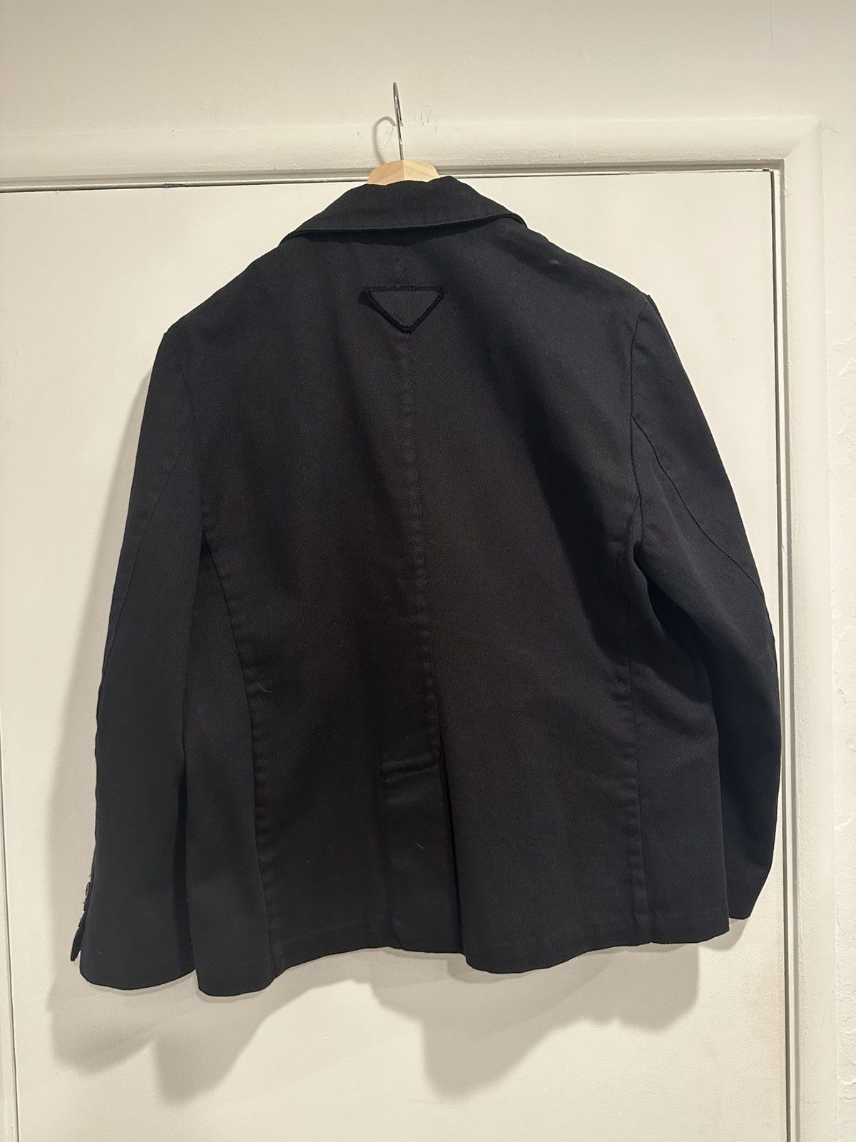 Prada Prada SS22 Cotton Drill Unlined Blazer Size US L / EU 52-54 / 3 - 1 Thumbnail