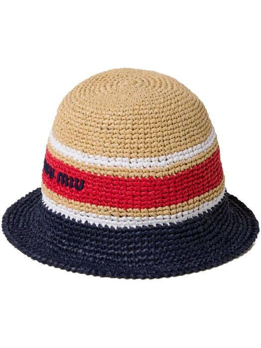 Miu Miu WOVEN BUCKET HAT Grailed