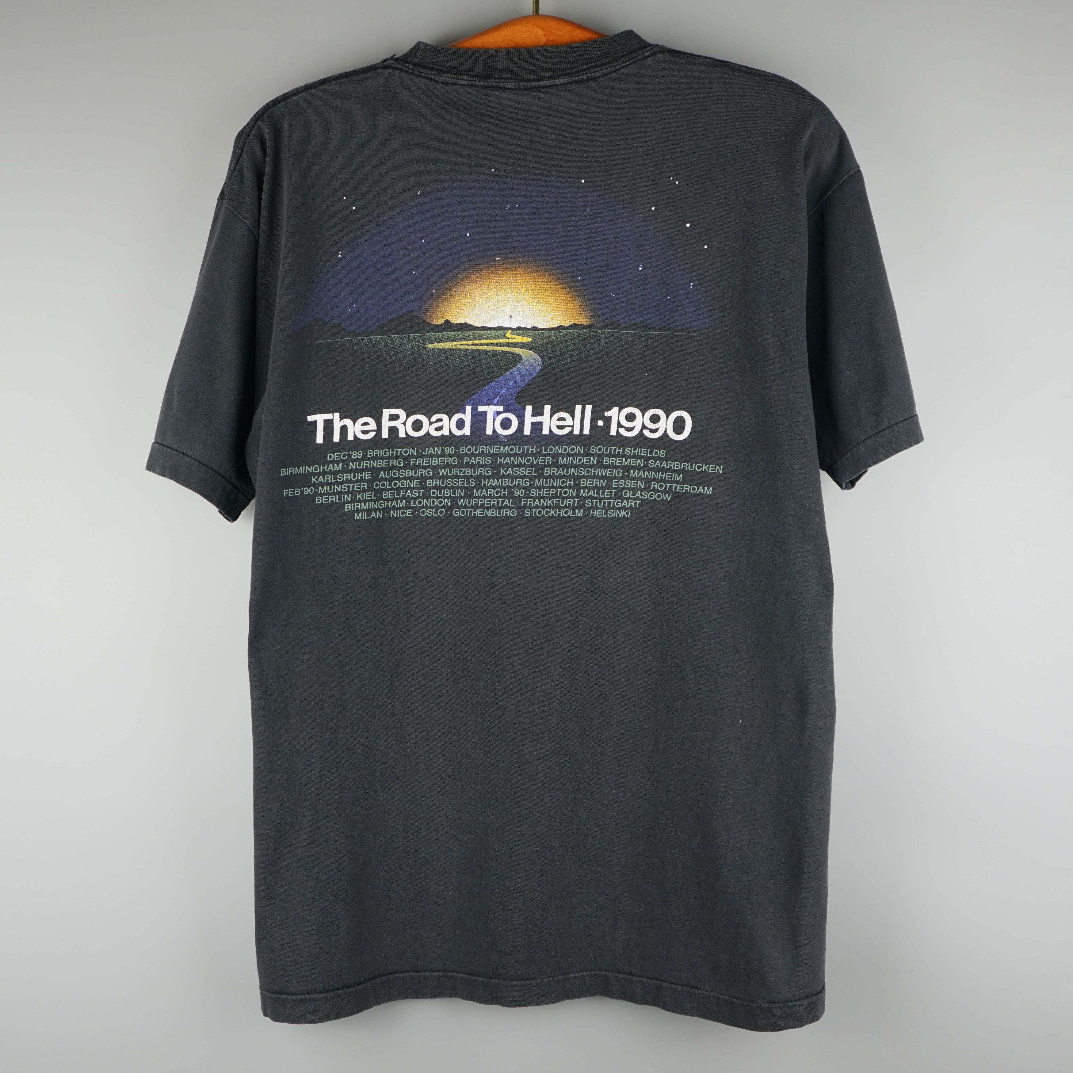 Band Tees × Vintage Vintage 1990 Chris Rea Concert T-Shirt Road To Hell Size US M / EU 48-50 / 2 - 10 Thumbnail