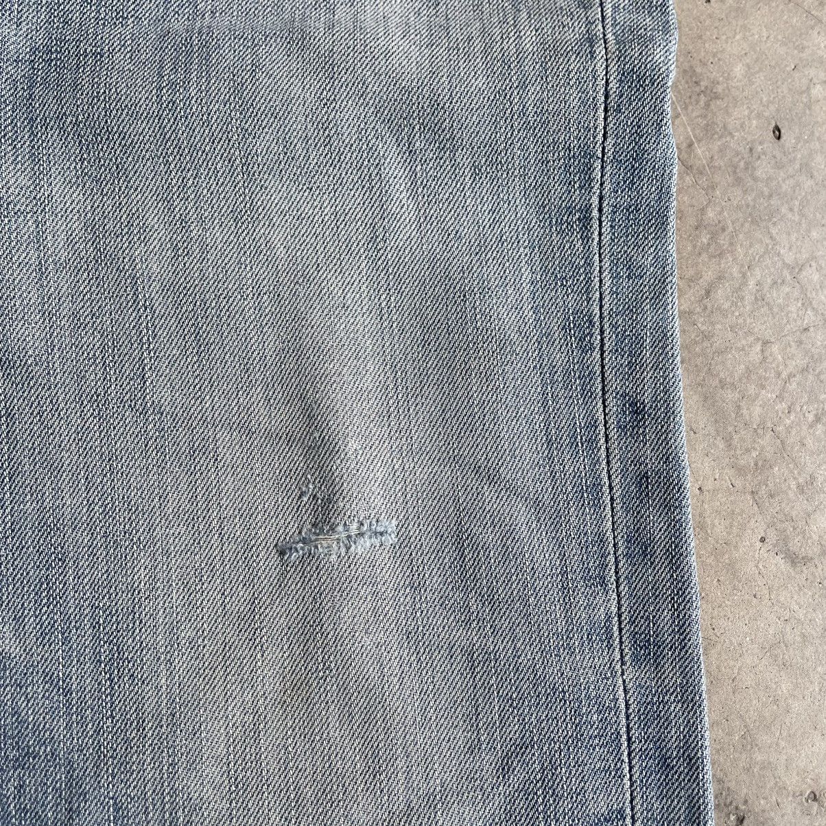 Edwin 🔥Vintage Edwin 503Z Stoned Washed Ripped Distress Jeans Size US 31 - 10 Thumbnail