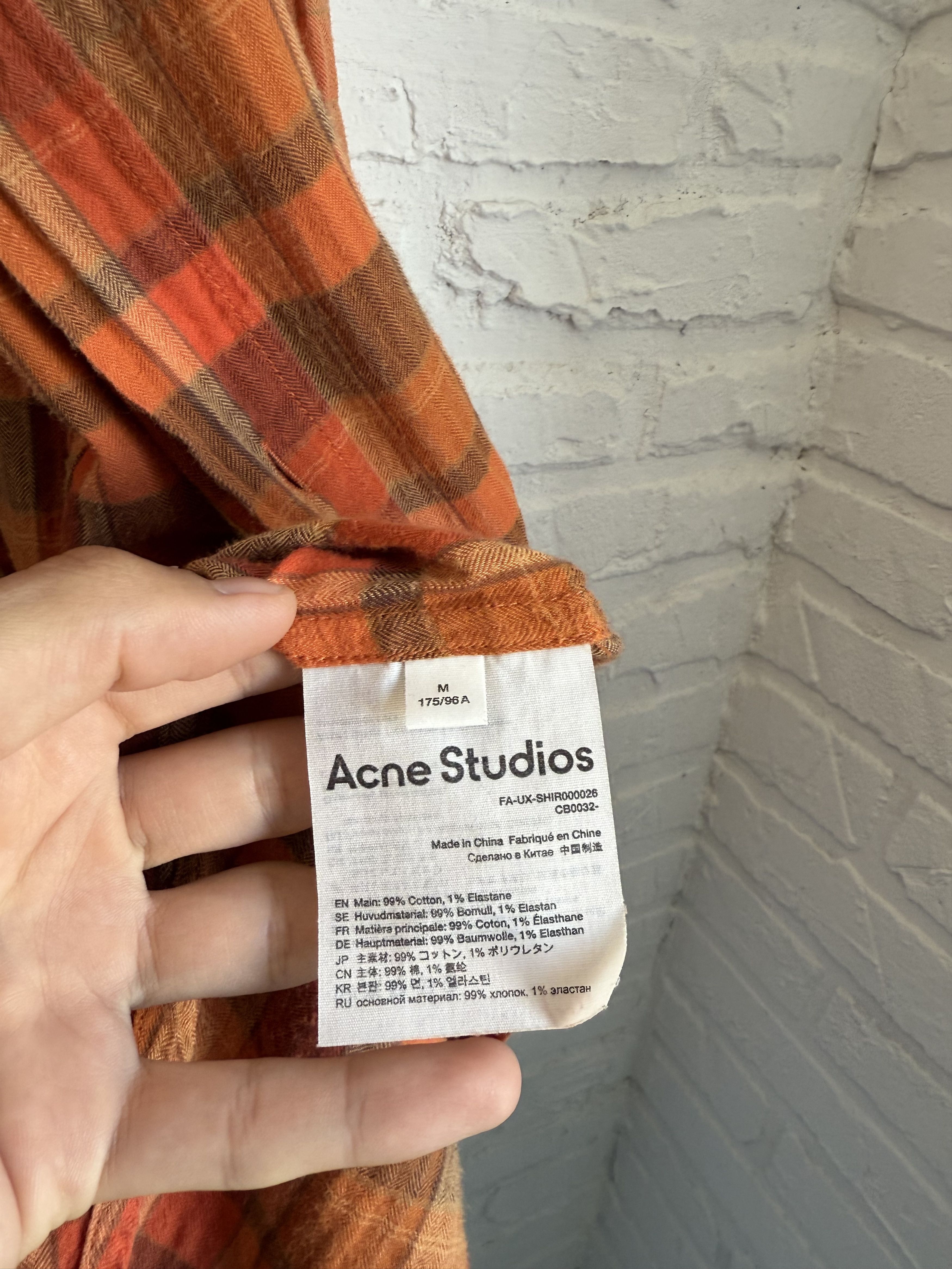 Acne Studios Acne Studios plaid flannel oversized shirt Size US M / EU 48-50 / 2 - 4 Thumbnail
