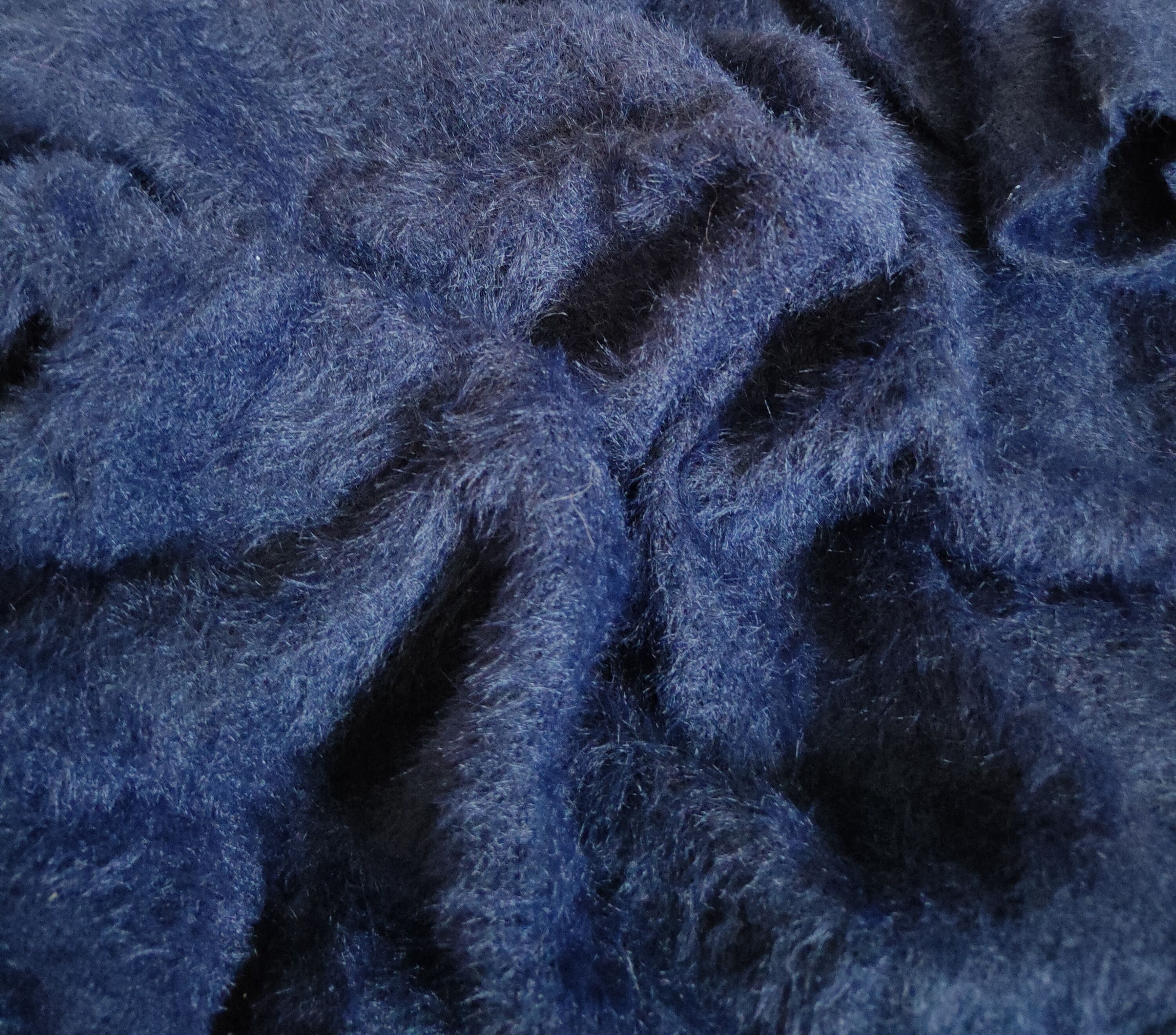 Homespun Knitwear × Japanese Brand × Vintage Back Number Navy Shag Shaggy Fur Mohair Knitwear #S2175 Size M / US 6-8 / IT 42-44 - 10 Thumbnail
