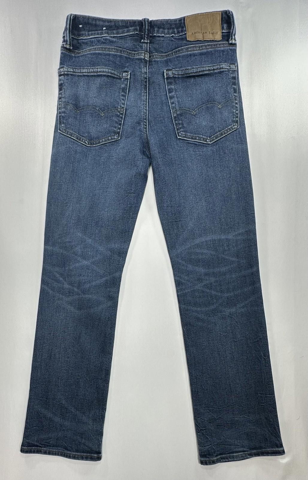 American Eagle Outfitters American Eagle Relaxed Straight Denim Jeans Blue Mens 28/30 Size US 28 / EU 44 - 2 Thumbnail