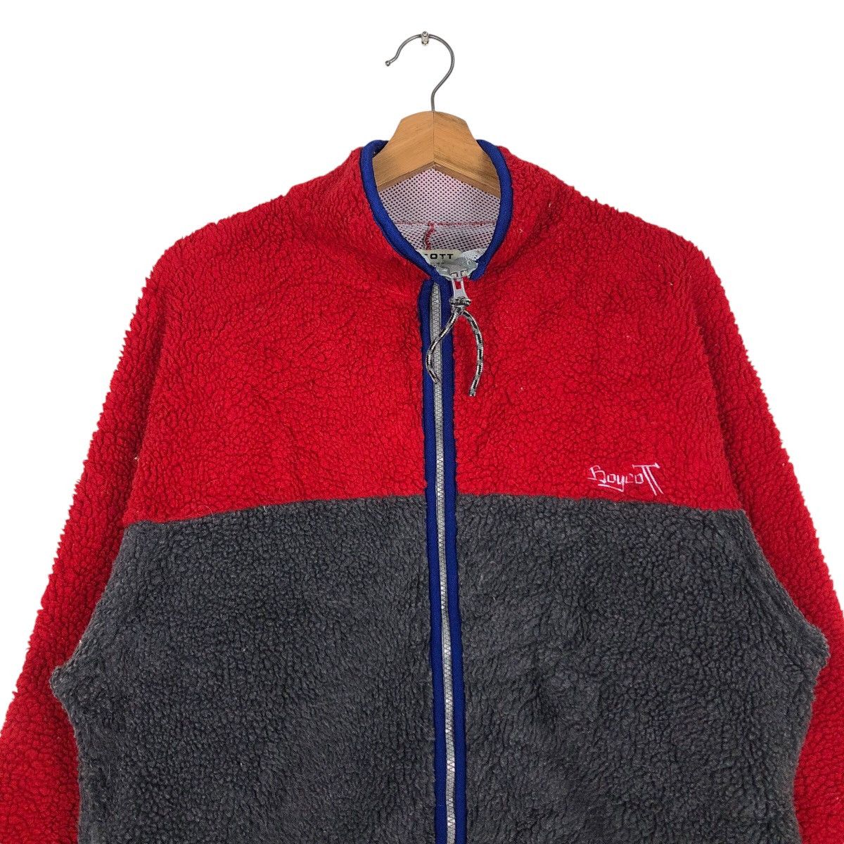 Boycott 📌Vintage Fleece Dip Pile Sherpa Jacket Multi Colour Boycott Size US M / EU 48-50 / 2 - 4 Thumbnail