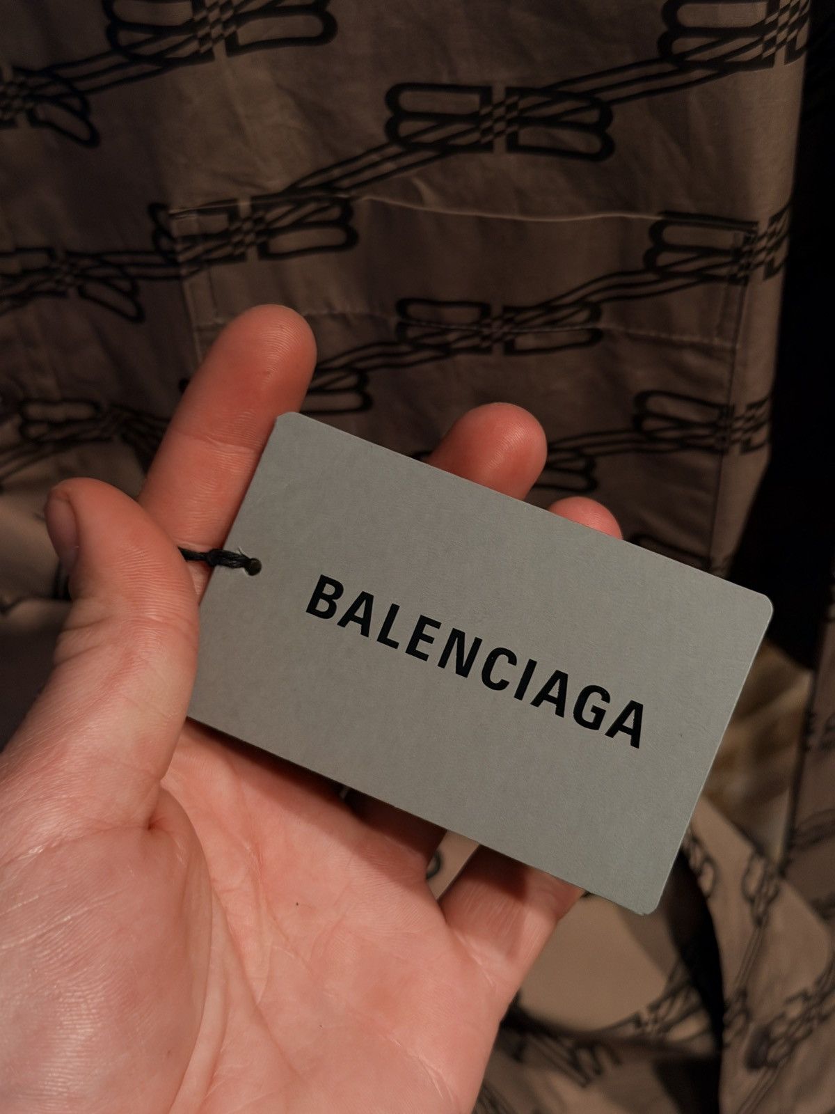 Balenciaga Balenciaga Monogram Button-Up Shirt Size US L / EU 52-54 / 3 - 8 Thumbnail
