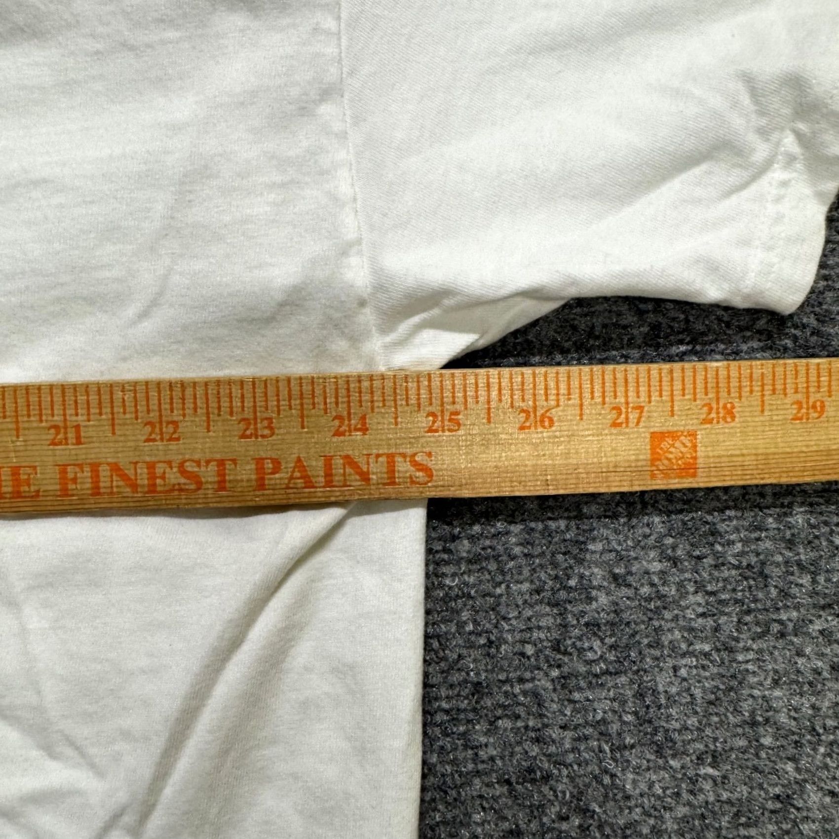 Vintage VTG Hanes Beefy Tee T-shirt White 2XL Distressed Stained Y2K Mens Regular Shirt Boys? Size US XXL / EU 58 / 5 - 4 Thumbnail