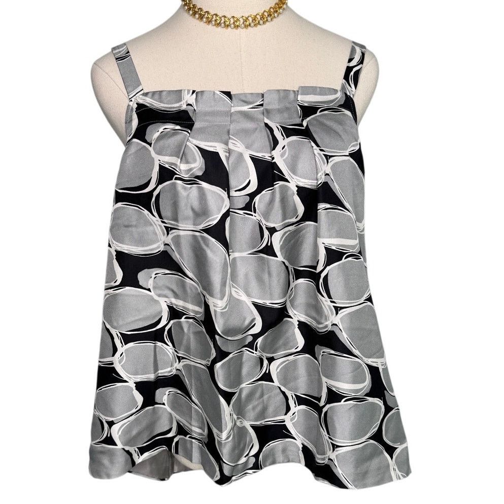 Vintage Y2K Ellavie silk geometric adjustable strap blouse size 12 Size XL / US 12-14 / IT 48-50 - 8 Thumbnail