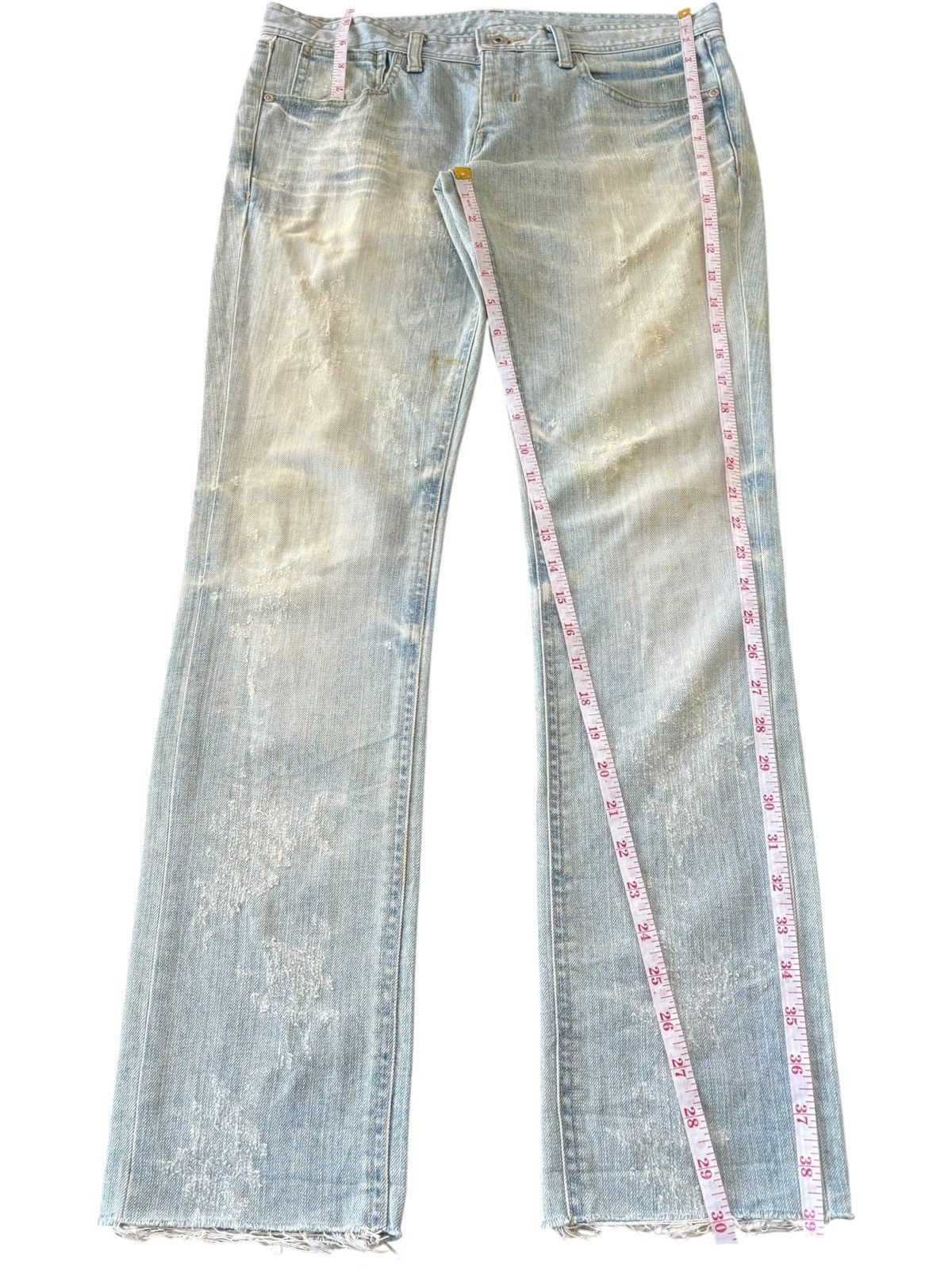 Black Barrett Vintage Japanese Black Barrette Light Mud Wash Distres Jeans Size US 34 / EU 50 - 9 Thumbnail