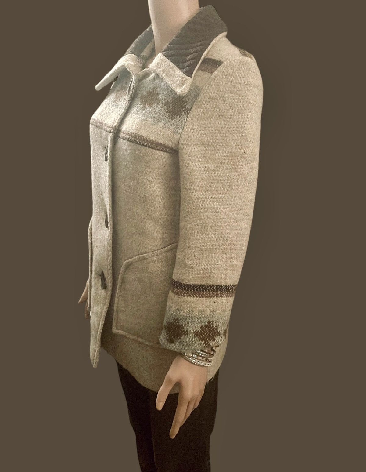Vintage Vintage Duffle coat 1970s Beige Brown Size S Size S / US 4 / IT 40 - 4 Thumbnail