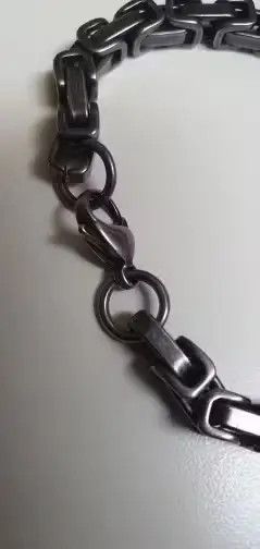 Japanese Brand 21 CM Length Block Chain Bracelet Size ONE SIZE - 4 Thumbnail
